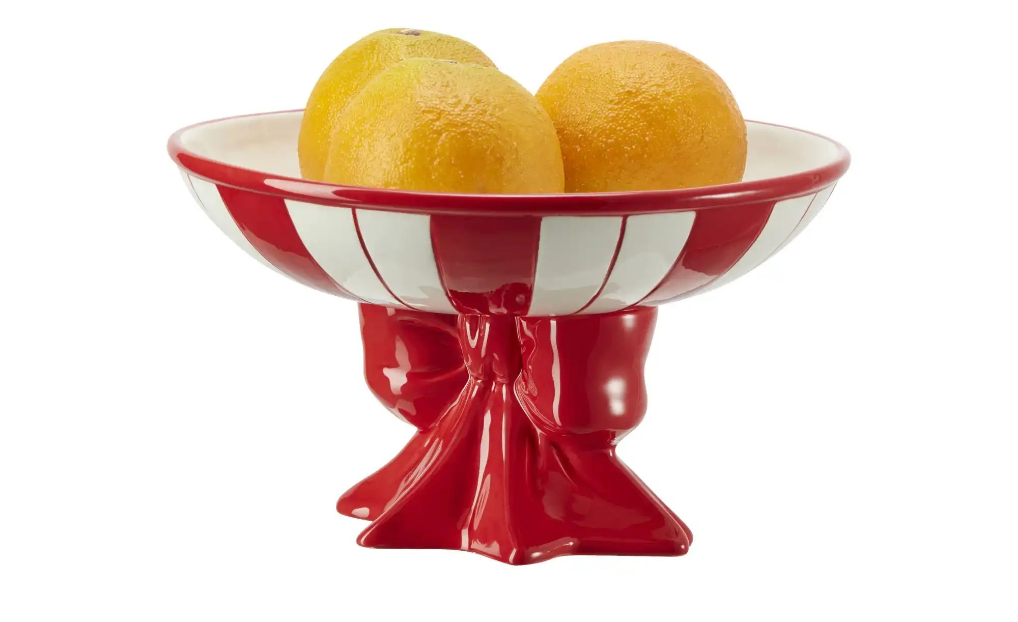 HOME STORY Deko Schale Bonbon   ¦ rot ¦ Dolomite ¦ Maße (cm): H: 15,2  Ø: 2 günstig online kaufen