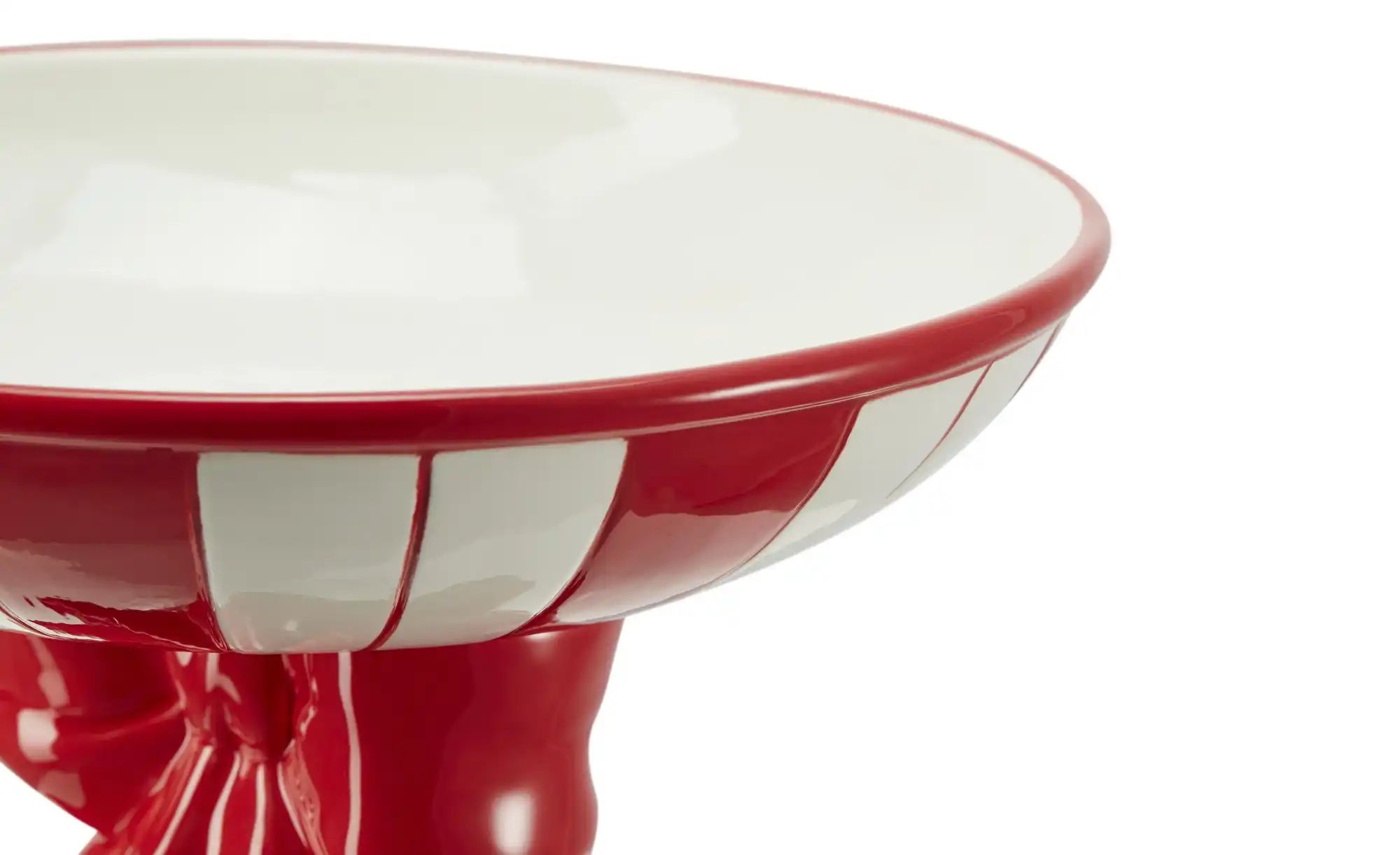 Thumbnail - HOME STORY Deko Schale Bonbon   ¦ rot ¦ Dolomite ¦ Maße (cm): H: 15,2  Ø: 26.2 Weihnachten - Höffner