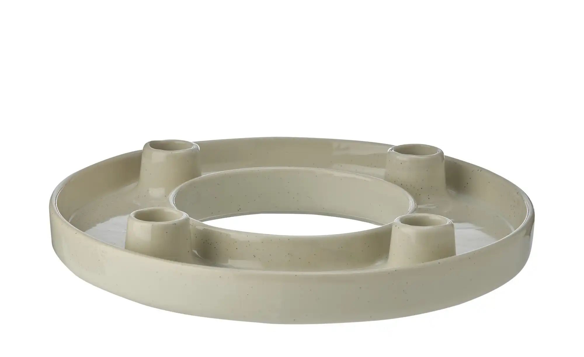 HOME STORY Adventskerzenhalter   ¦ weiß ¦ Dolomite ¦ Maße (cm): B: 24,5 H: günstig online kaufen