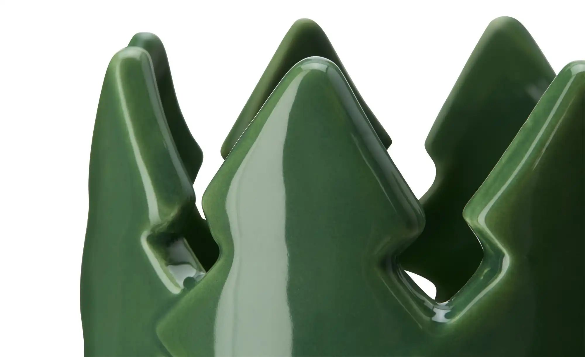 Thumbnail - HOME STORY Teelichthalter Tannen   ¦ grün ¦ Dolomite ¦ Maße (cm): H: 6,1  Ø: 8.5 Weihnachten - Höffner