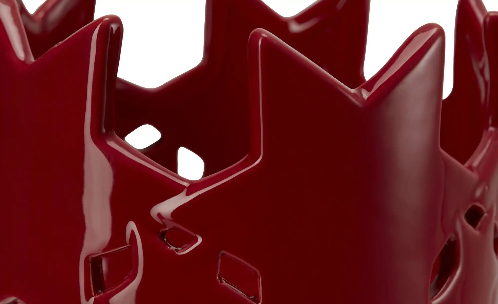 HOME STORY Teelichthalter Sterne   ¦ rot ¦ Dolomite ¦ Maße (cm): H: 7,1  Ø: günstig online kaufen