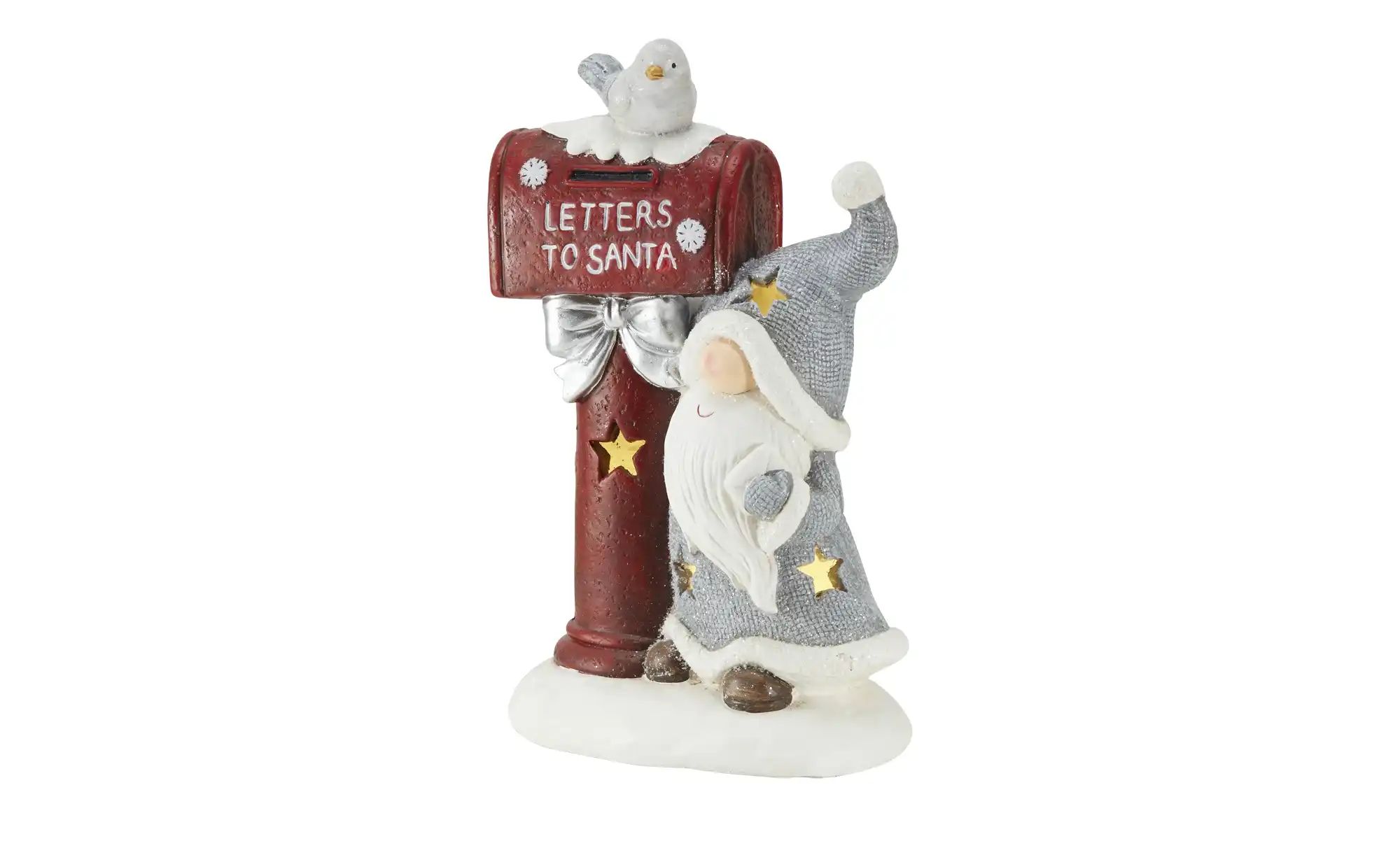 HOME STORY LED Weihnachtsfigur   ¦ rot ¦ Magnesia ¦ Maße (cm): B: 26 H: 40 günstig online kaufen