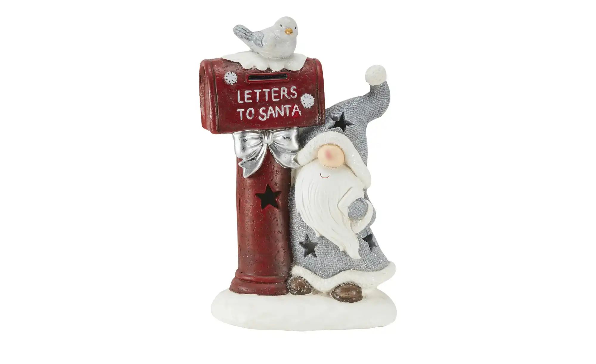 HOME STORY LED Weihnachtsfigur   ¦ rot ¦ Magnesia ¦ Maße (cm): B: 26 H: 40 günstig online kaufen