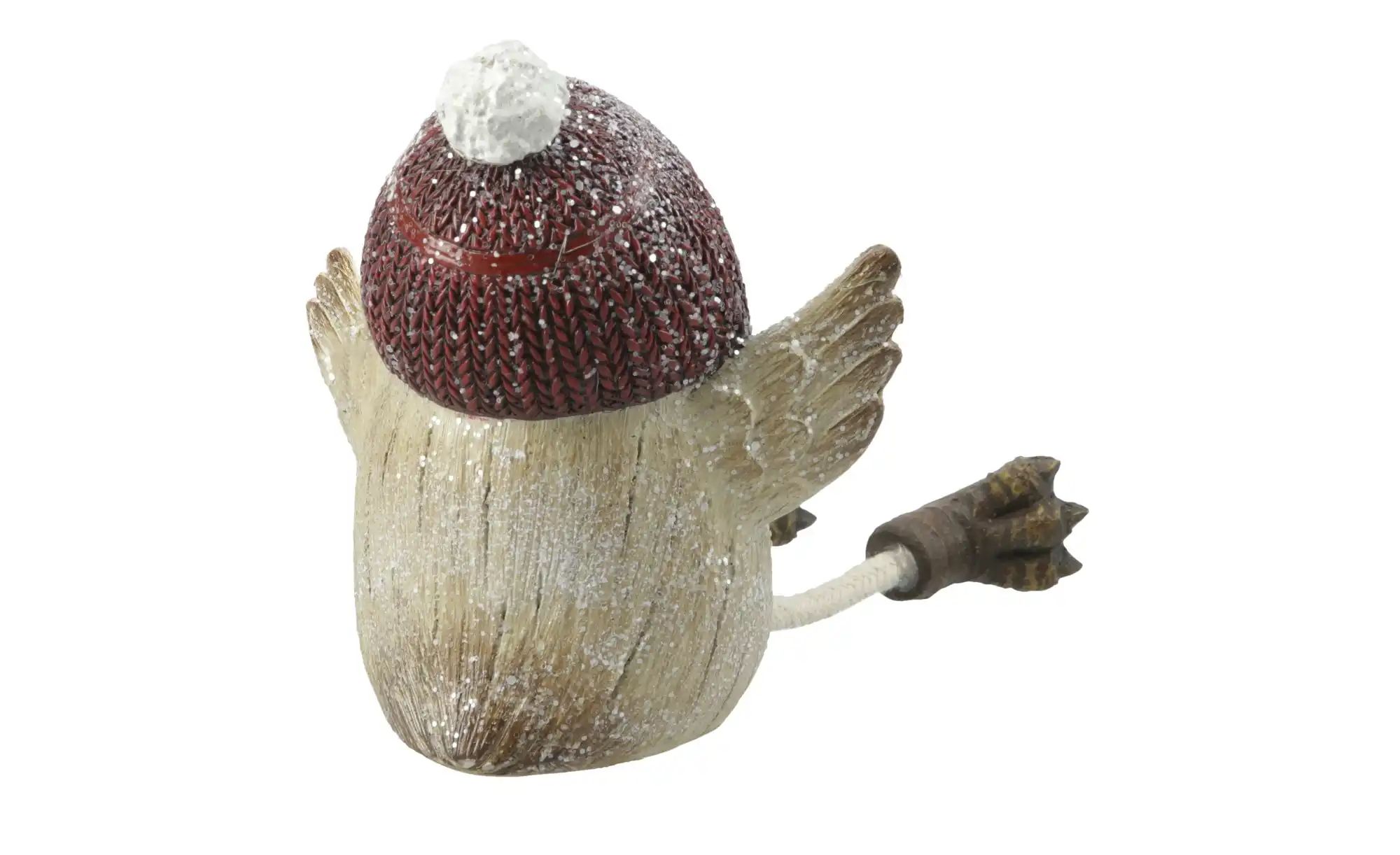 HOME STORY Dekofigur Eulen - 2er Set   ¦ braun ¦ Polyresin (Kunstharz),Stei günstig online kaufen