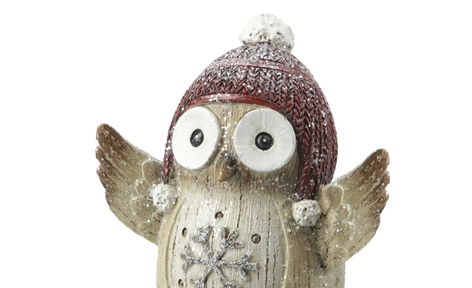 Thumbnail - HOME STORY Dekofigur Eulen - 2er Set ¦ braun ¦ Polyresin (Kunstharz),Stein,Baumwolle ¦ Maße (cm): B: 10 H: 10 T: 6.0 W...