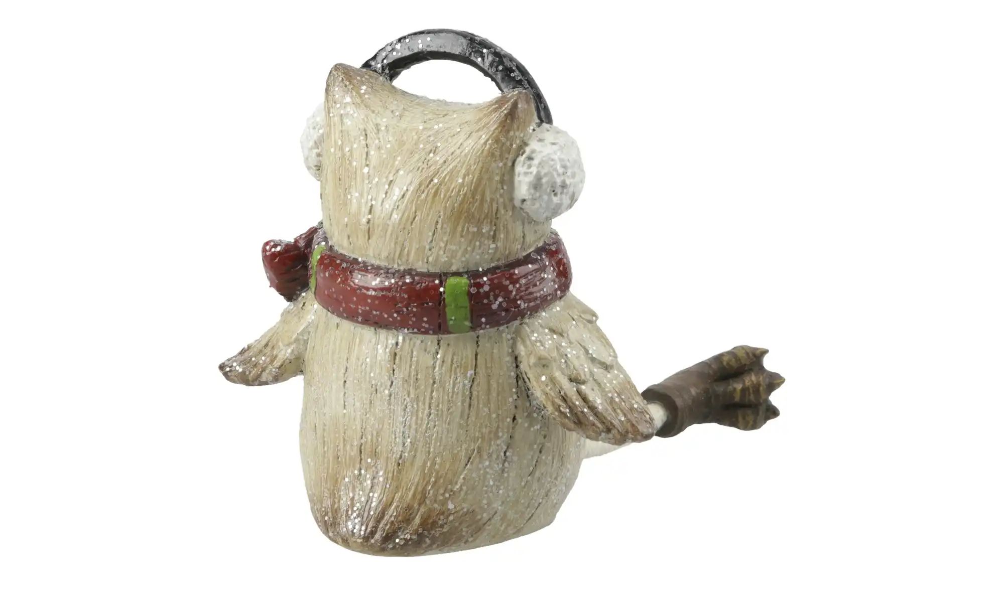 Thumbnail - HOME STORY Dekofigur Eulen - 2er Set ¦ braun ¦ Polyresin (Kunstharz),Stein,Baumwolle ¦ Maße (cm): B: 10 H: 10 T: 6.0 W...