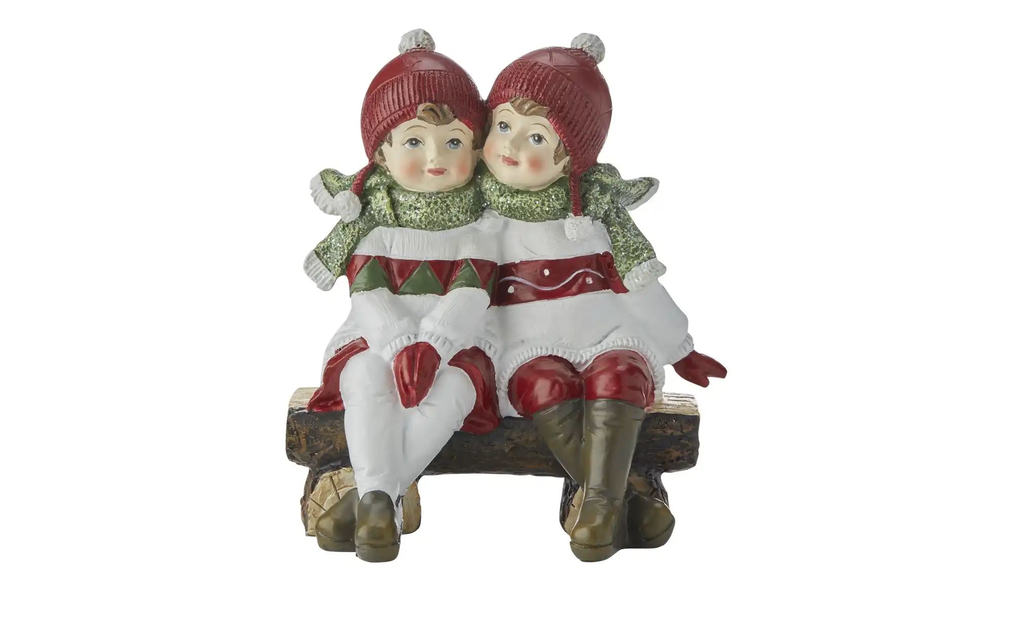 HOME STORY Dekofigur   ¦ rot ¦ Polyester,Stein,Eisen ¦ Maße (cm): B: 13,5 H günstig online kaufen