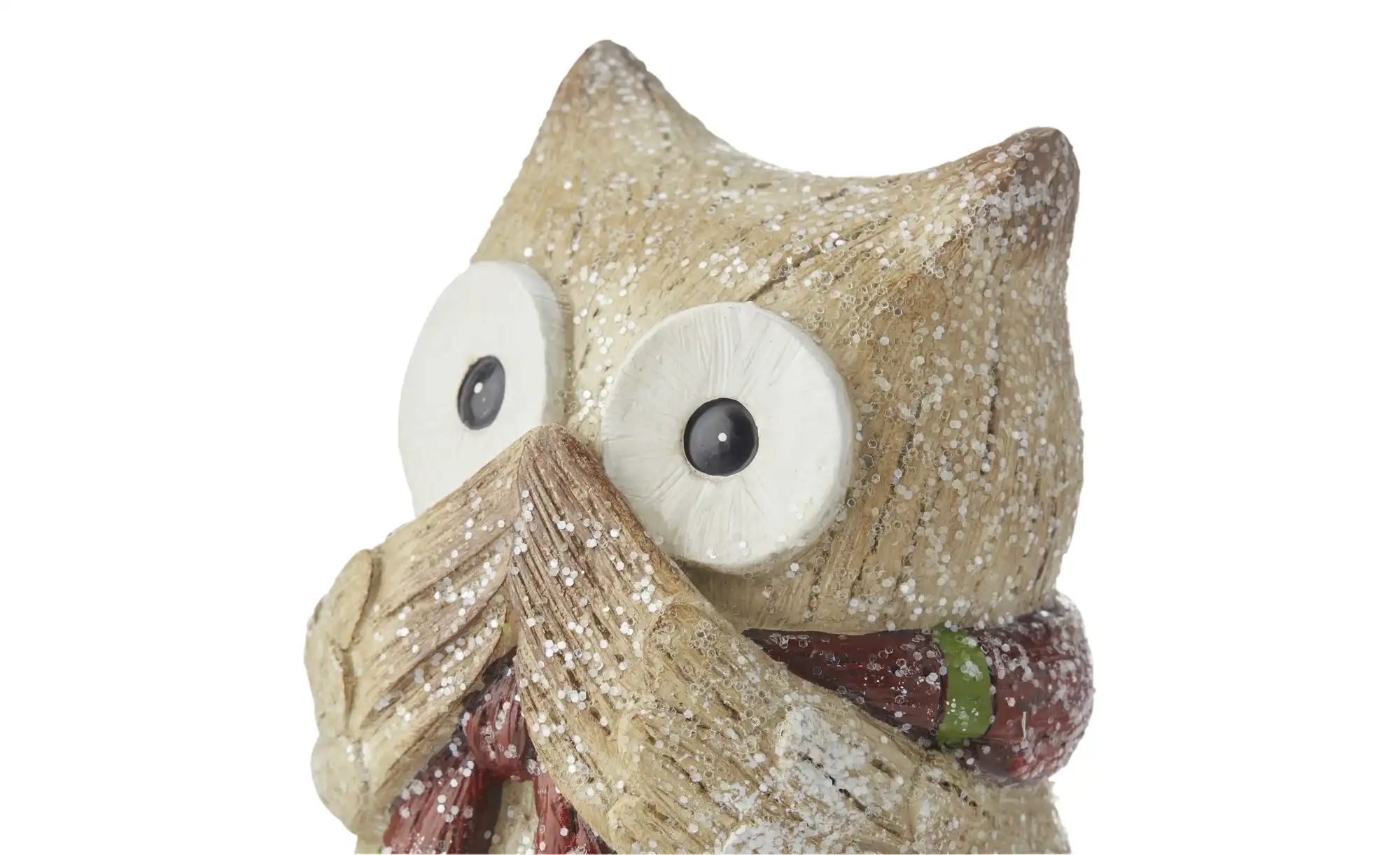 Thumbnail - HOME STORY Dekofigur Eule - 3er Set ¦ braun ¦ Polyresin (Kunstharz) ¦ Maße (cm): B: 7,5 H: 13,3 T: 7.0 Weihnachten - H...