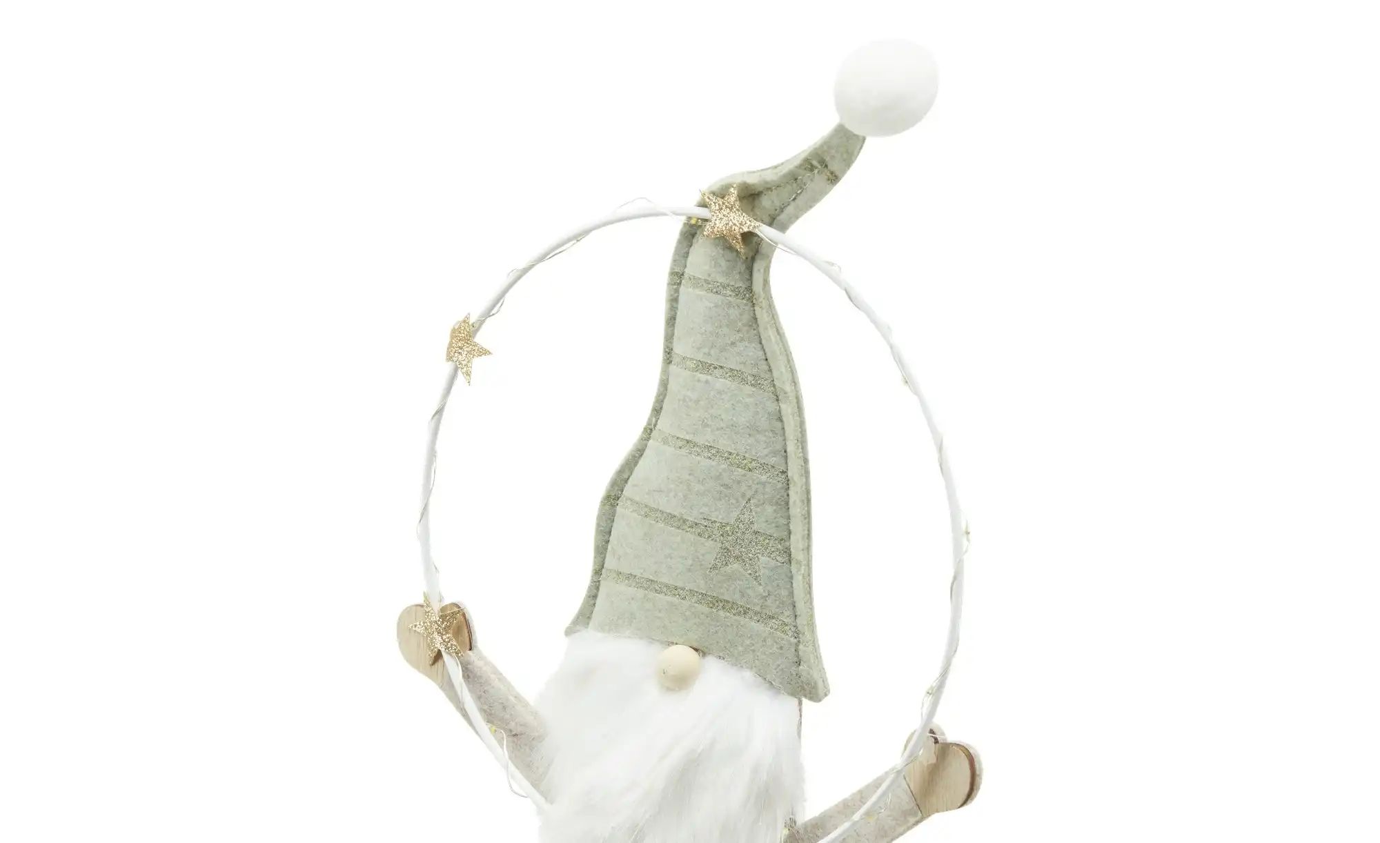 Thumbnail - HOME STORY LED Figur Weihnachtsmann ¦ grün ¦ Metall,Holzwerkstoff ¦ Maße (cm): B: 21 H: 41 T: 6.0 Weihnachten - Höffne...