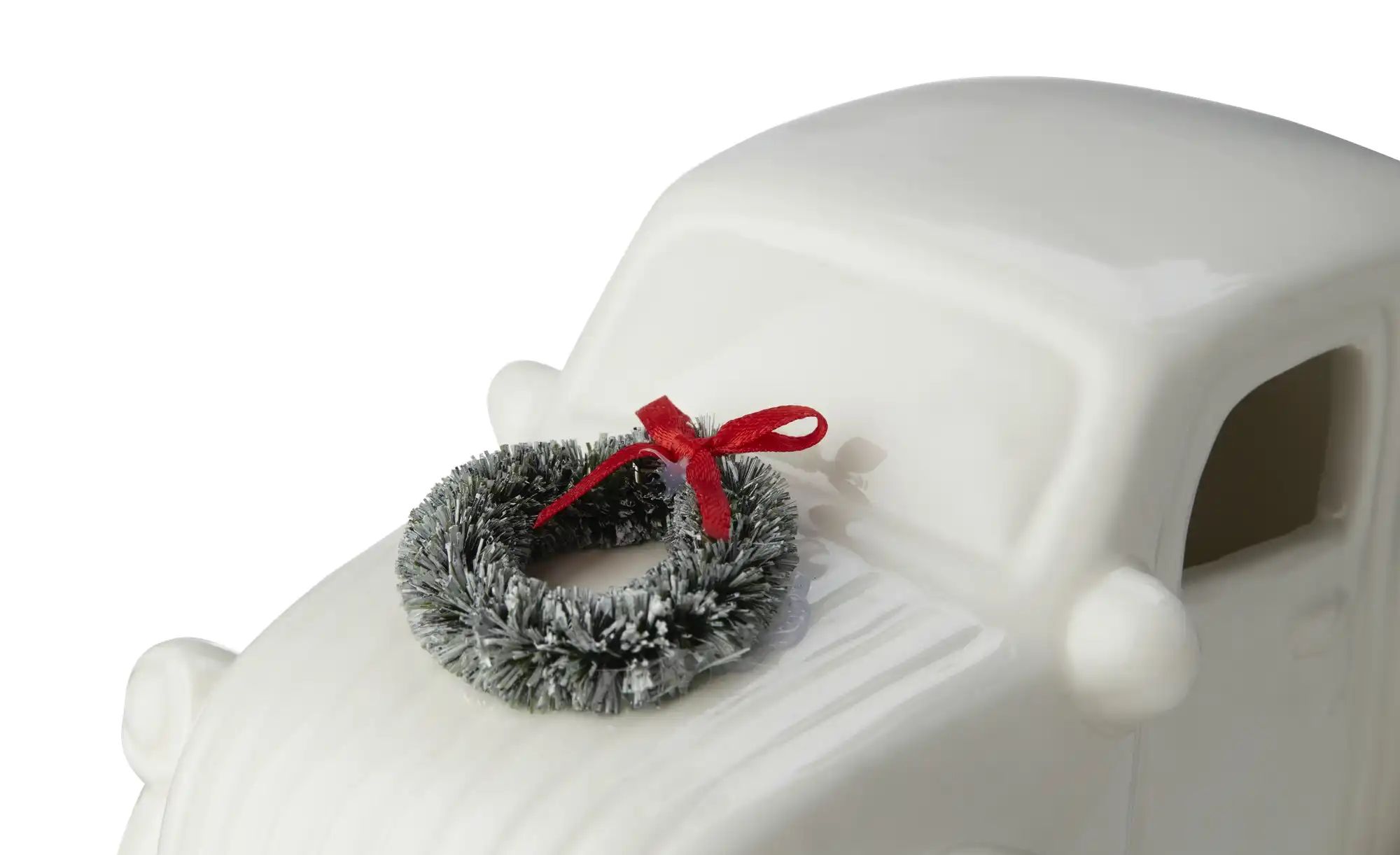 Thumbnail - HOME STORY LED Auto ¦ weiß ¦ Porzellan,Kunststoff ¦ Maße (cm): B: 10,7 H: 9,8 T: 21.1 Weihnachten - Höffner