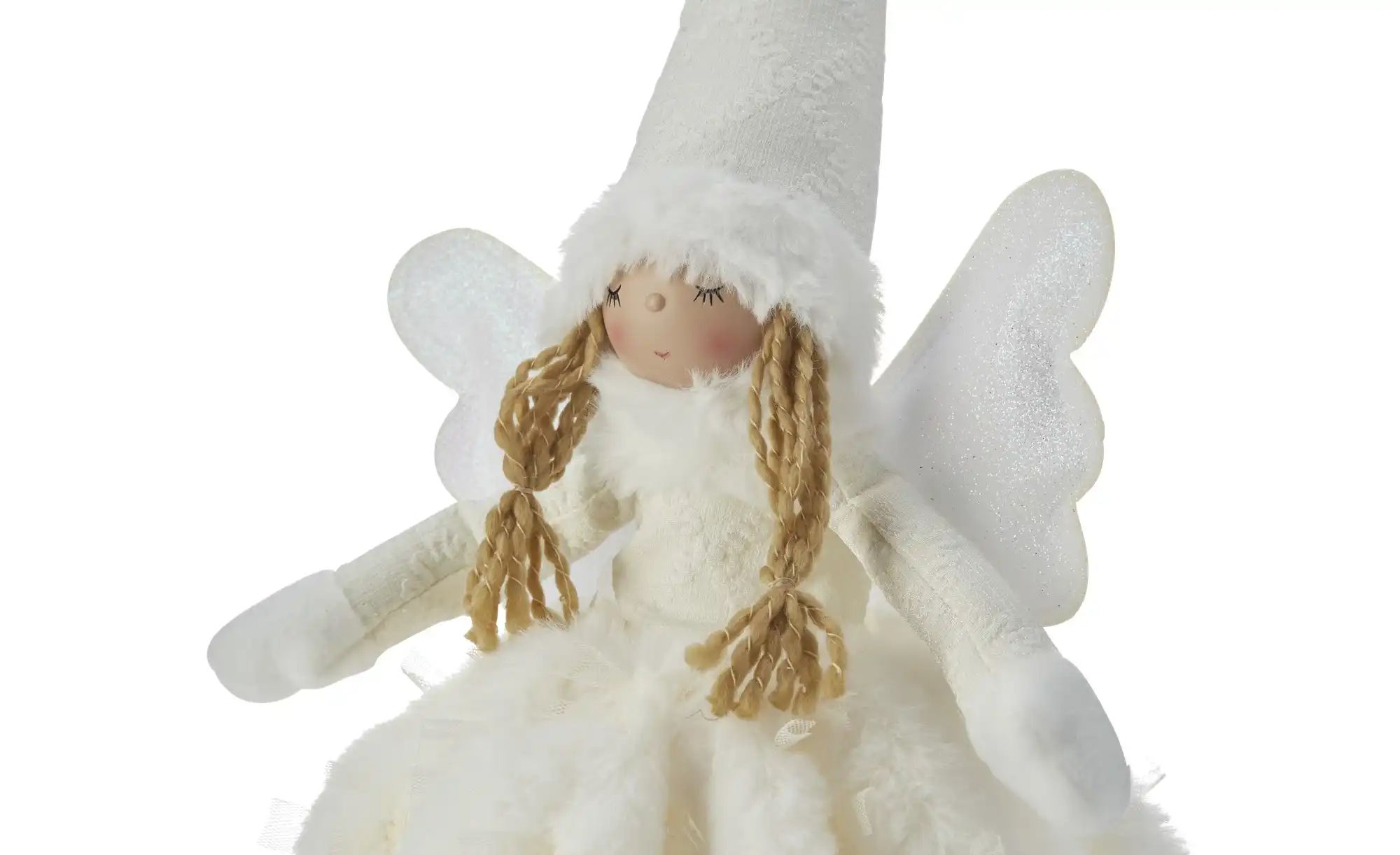 HOME STORY LED Figur Engel   ¦ weiß ¦ Kunststoff ¦ Maße (cm): B: 22 H: 50 T günstig online kaufen