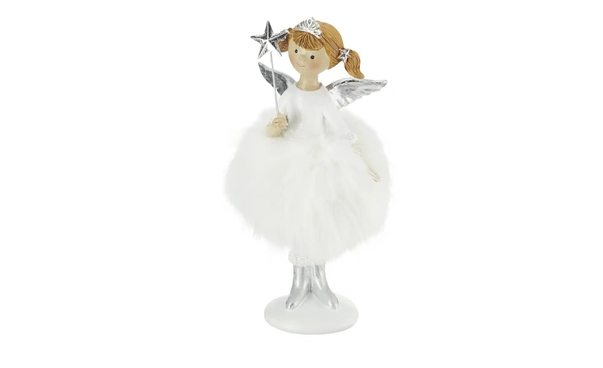 Thumbnail - HOME STORY Deko Figur Engel ¦ weiß ¦ Polyresin (Kunstharz),Polyester ¦ Maße (cm): B: 8 H: 17 T: 8.0 Weihnachten - Höff...