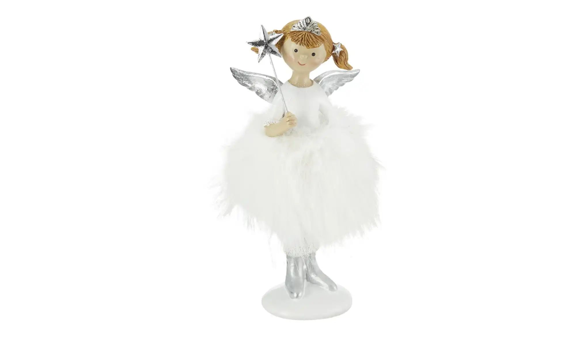 HOME STORY Deko Figur Engel   ¦ weiß ¦ Polyresin (Kunstharz),Polyester ¦ Ma günstig online kaufen