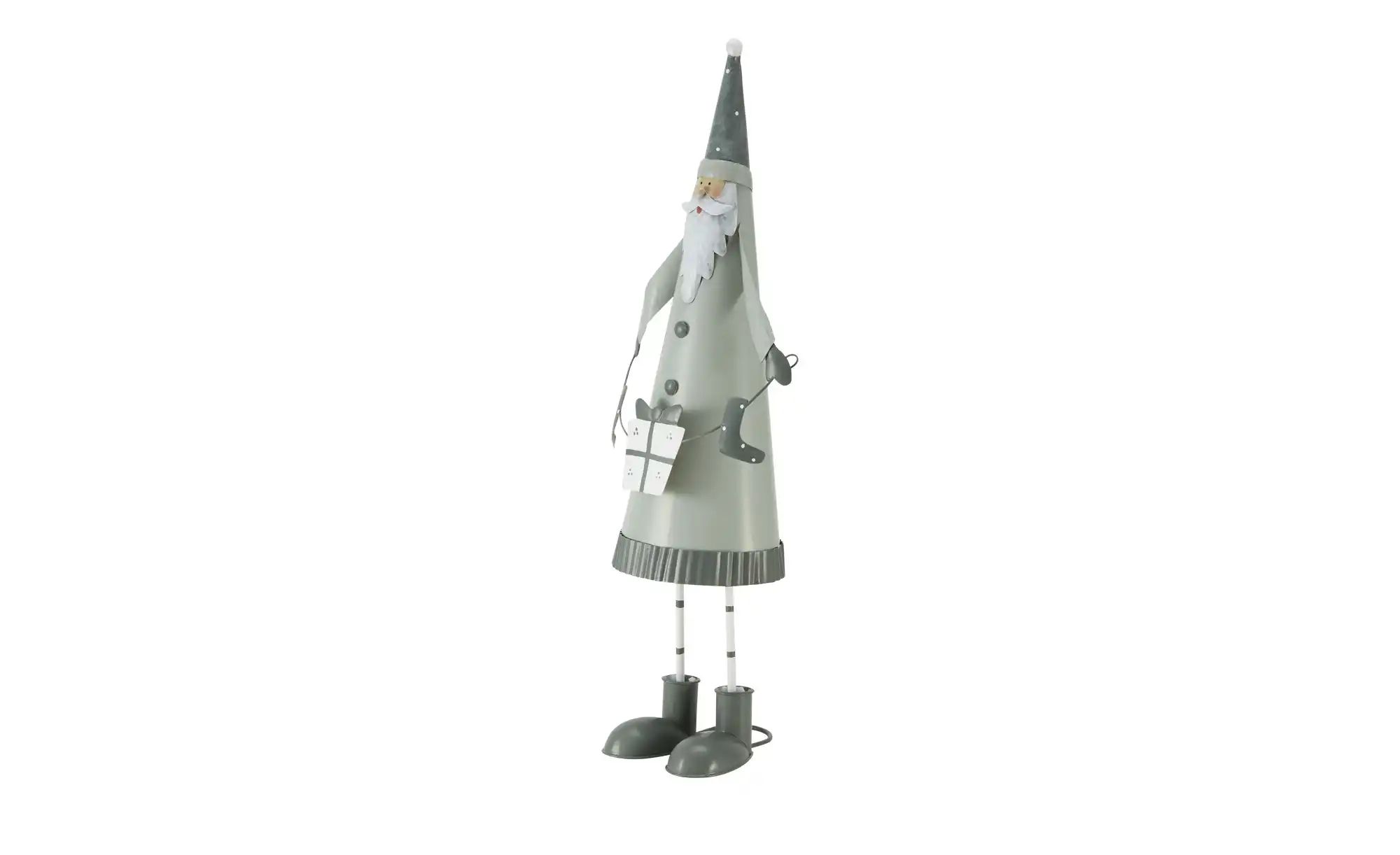HOME STORY Deko Figur Weihnachtsmann   ¦ grün ¦ Metall ¦ Maße (cm): B: 19 H günstig online kaufen