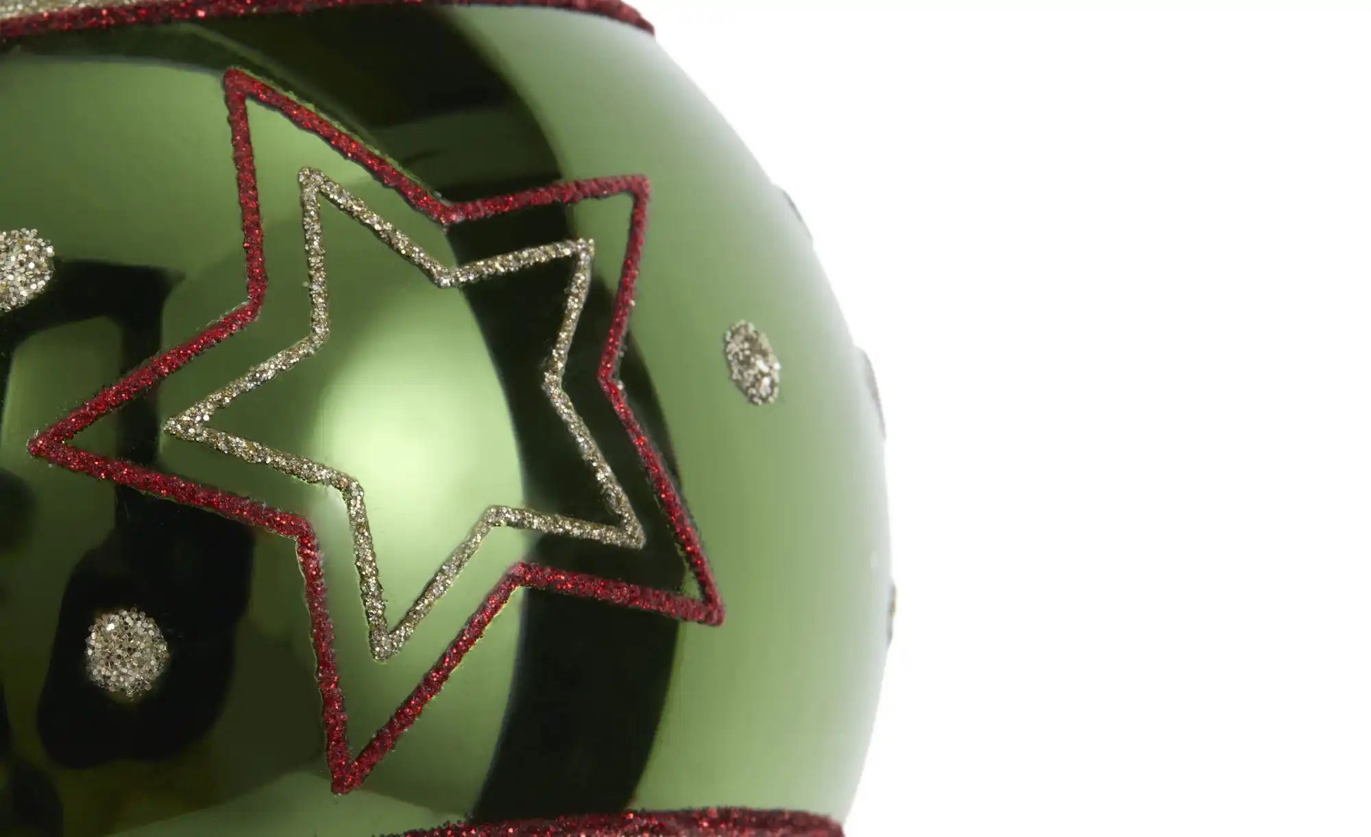 Thumbnail - HOME STORY Weihnachtsbaumkugel   ¦ grün ¦ Glas,Aluminium Ø: 8 Weihnachten - Höffner