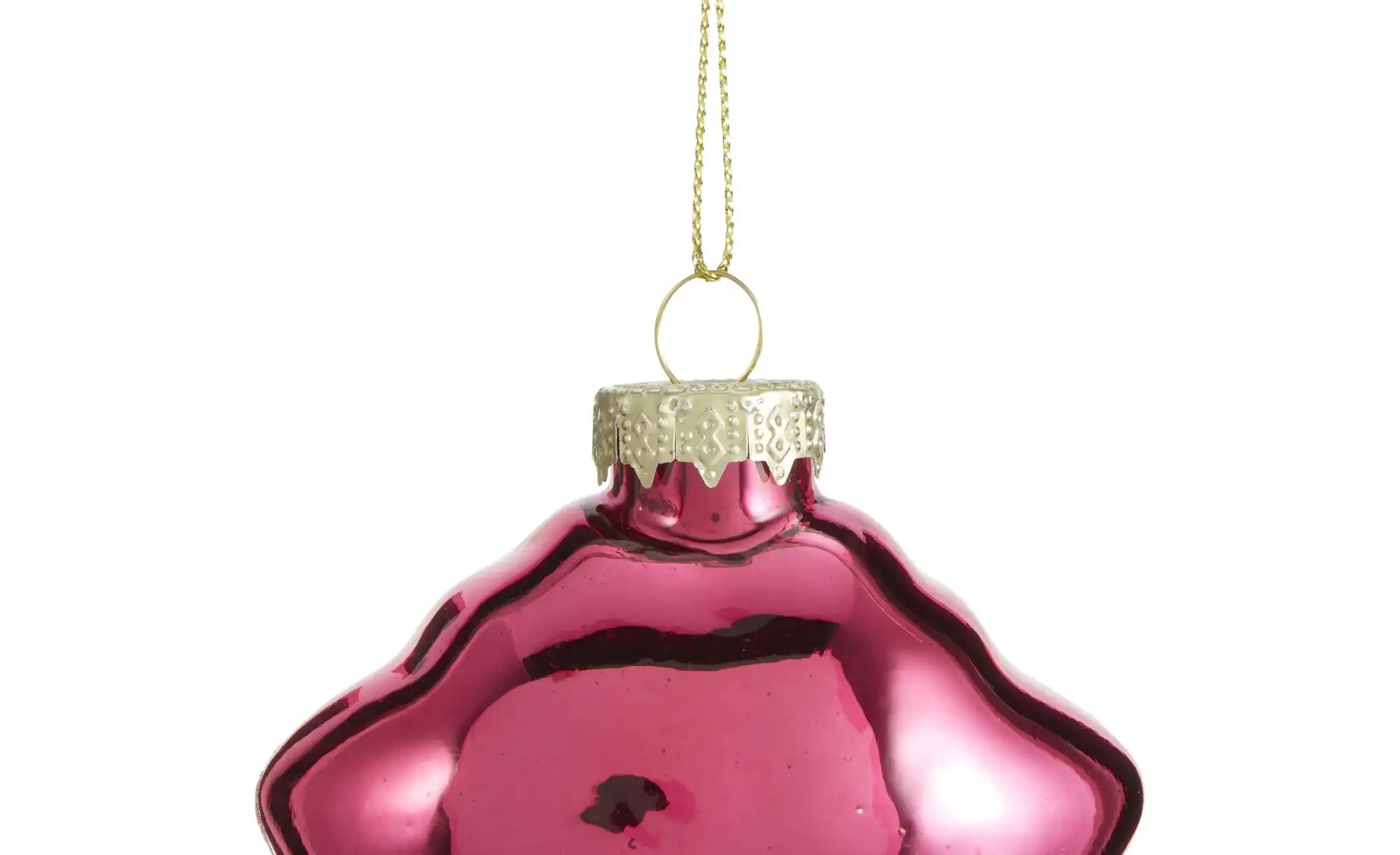 Thumbnail - HOME STORY Weihnachtsbaumschmuck Kussmund ¦ rosa/pink ¦ Glas,Aluminium ¦ Maße (cm): B: 8 H: 7 T: 4.0 Weihnachten - Höf...