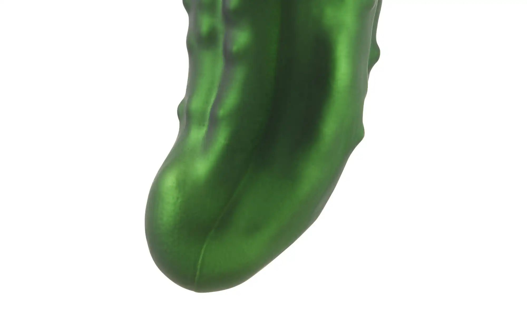 Thumbnail - HOME STORY Weihnachtsbaumschmuck Gurke   ¦ grün ¦ Glas,Aluminium ¦ Maße (cm): H: 10,5  Ø: 3.5 Weihnachten - Höffner