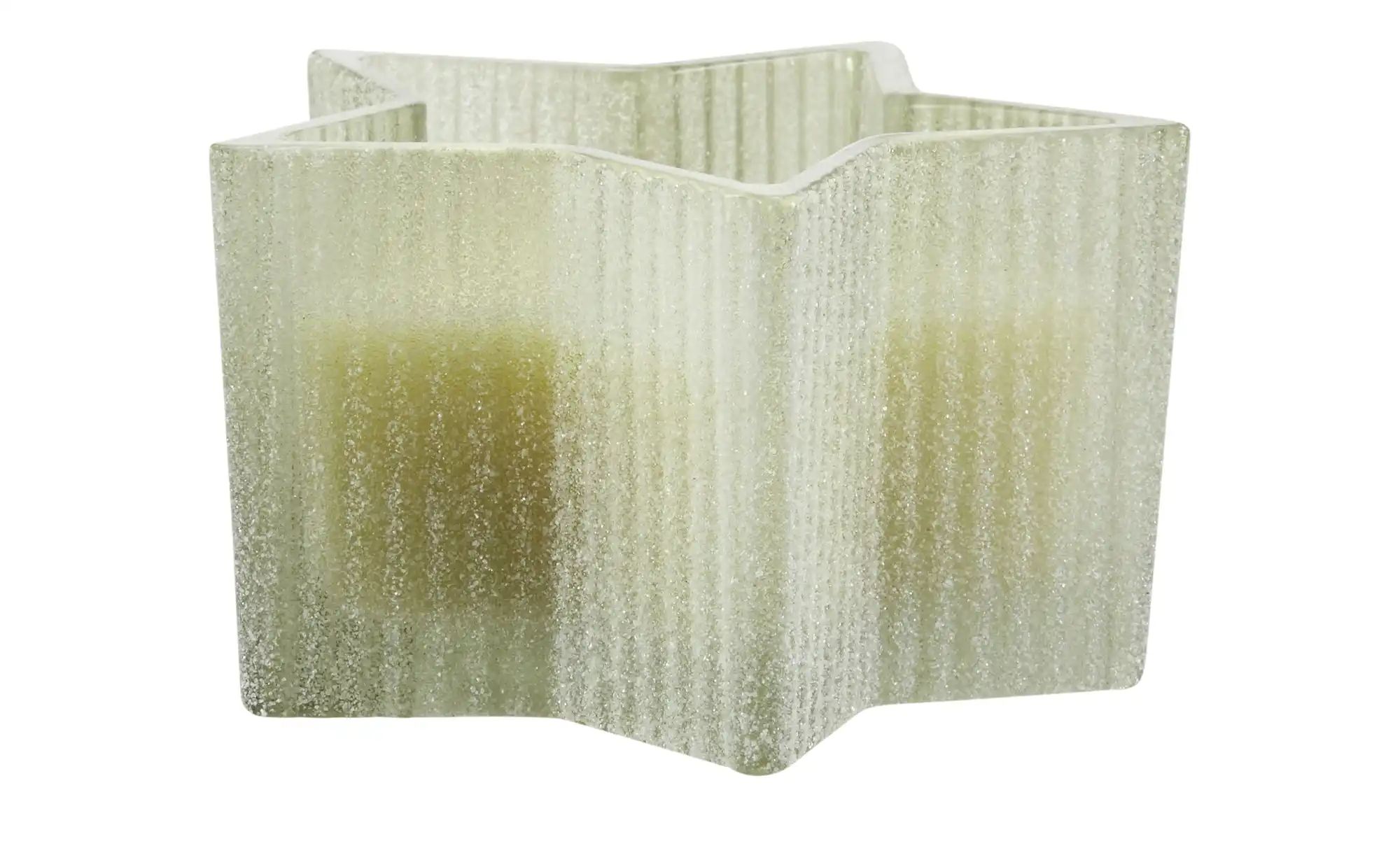 HOME STORY Duftkerze im Glas Stern   ¦ grün ¦ Paraffin,Glas ¦ Maße (cm): B: günstig online kaufen