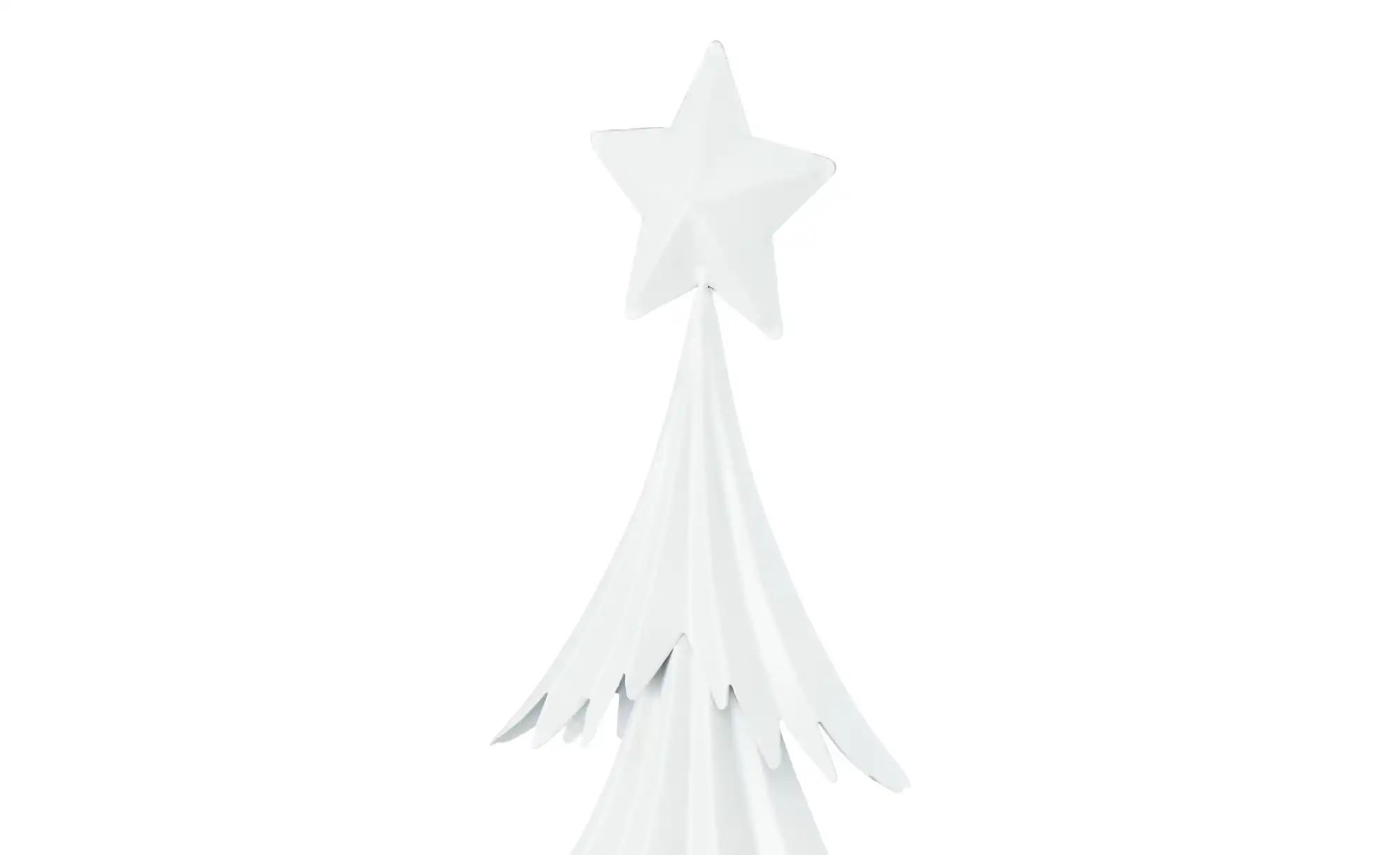 HOME STORY Teelichthalter Tannenbaum   ¦ weiß ¦ Metall ¦ Maße (cm): B: 29 H günstig online kaufen