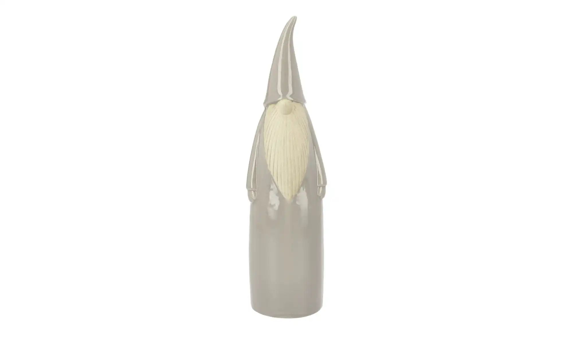 HOME STORY Deko Figur Weihnachtsmann   ¦ grau ¦ Steingut ¦ Maße (cm): B: 8, günstig online kaufen