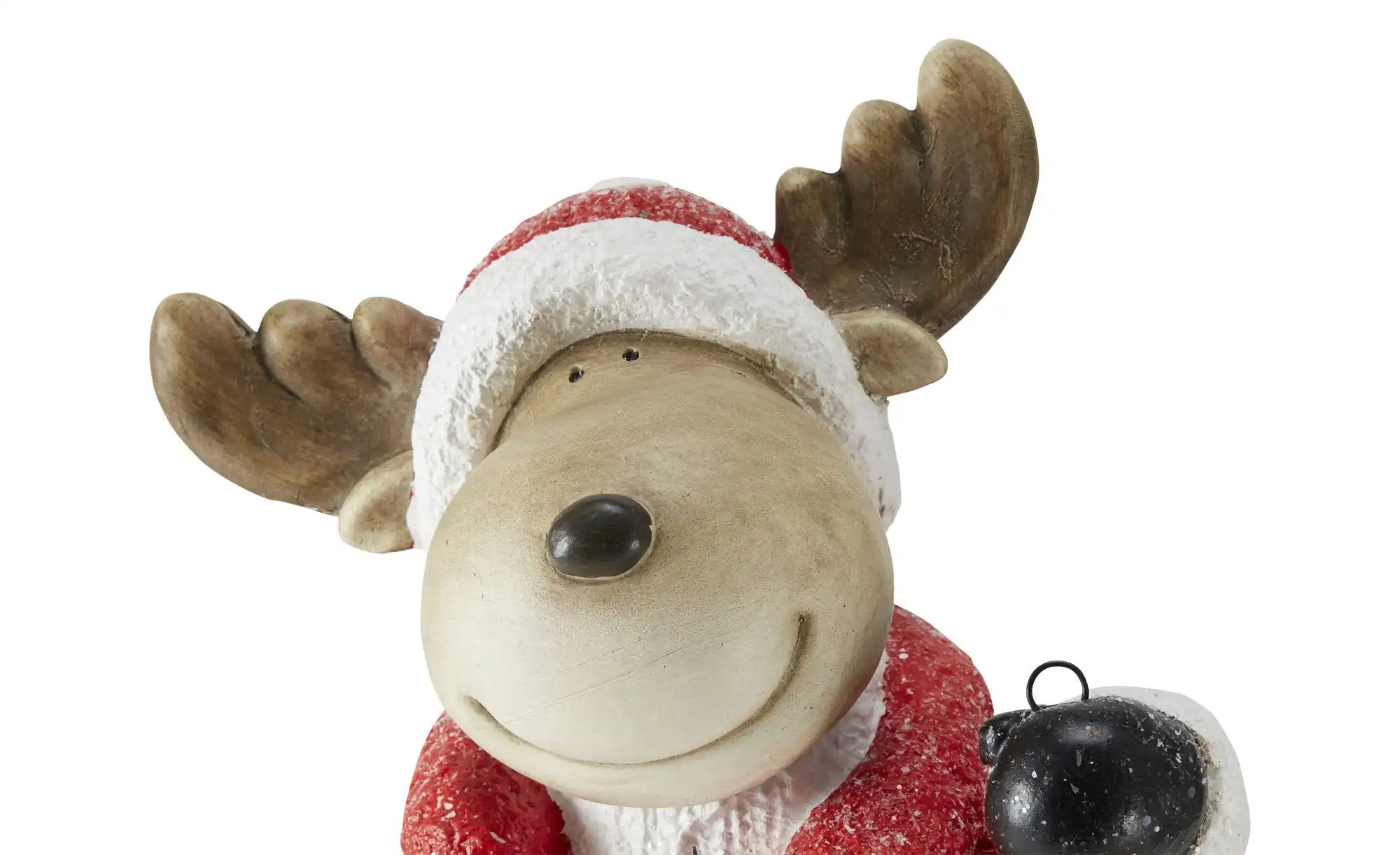 HOME STORY Deko Rentier mit Laterne   ¦ rot ¦ Magnesia,Metall,Glas ¦ Maße ( günstig online kaufen