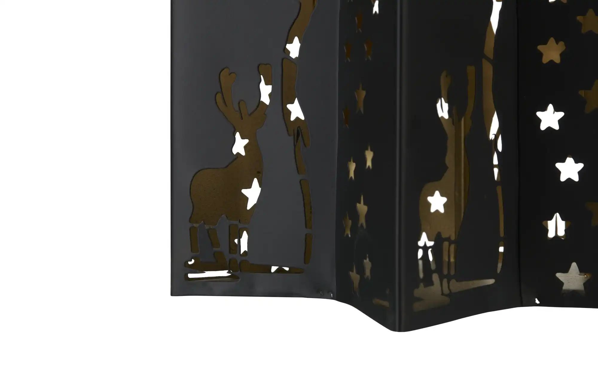 Thumbnail - HOME STORY Windlicht Stern ¦ schwarz ¦ Eisen ¦ Maße (cm): B: 19 H: 23 T: 19.0 Weihnachten - Höffner