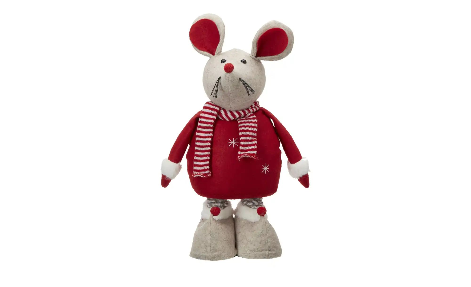 Thumbnail - HOME STORY Weihnachtsfigur Maus ¦ rot ¦ Polyester,Eisen,Sand,Kunststoff ¦ Maße (cm): B: 20 H: 79 Weihnachten - Höffner