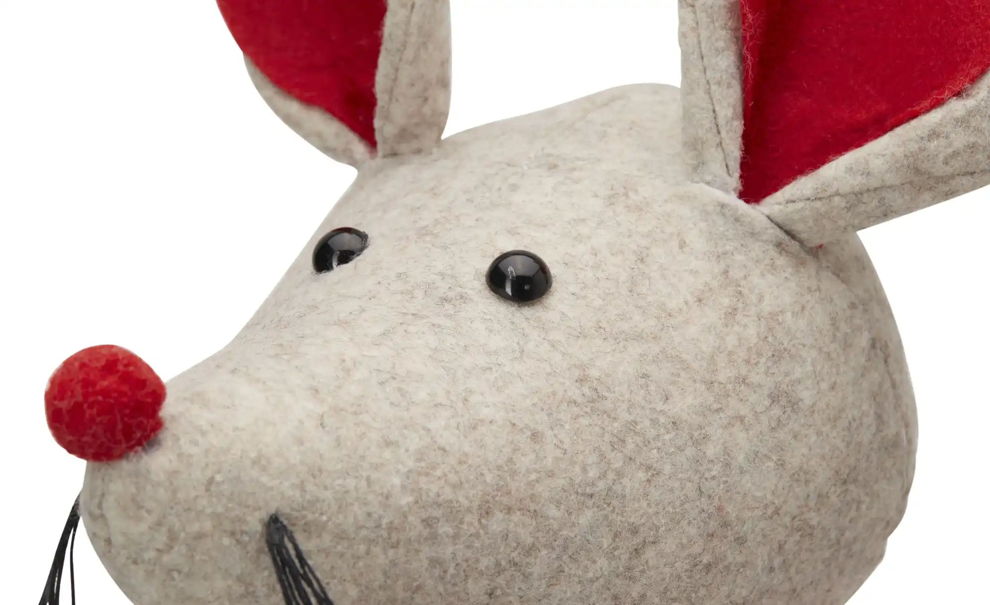 Thumbnail - HOME STORY Weihnachtsfigur Maus ¦ rot ¦ Polyester,Eisen,Sand,Kunststoff ¦ Maße (cm): B: 20 H: 79 Weihnachten - Höffner