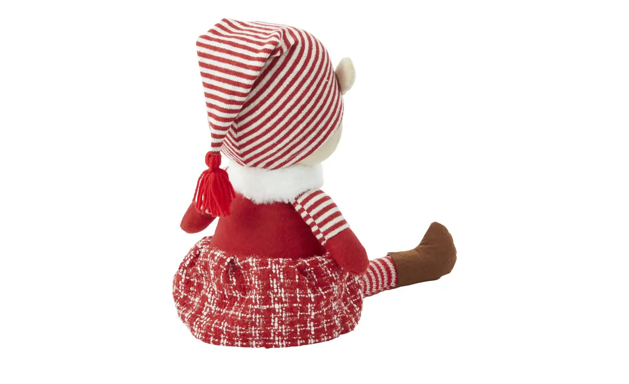 Thumbnail - HOME STORY Weihnachtsfigur Bär   ¦ rot ¦ Polyester,Sand,Kunststoff ¦ Maße (cm): B: 12 H: 60 Weihnachten - Höffner