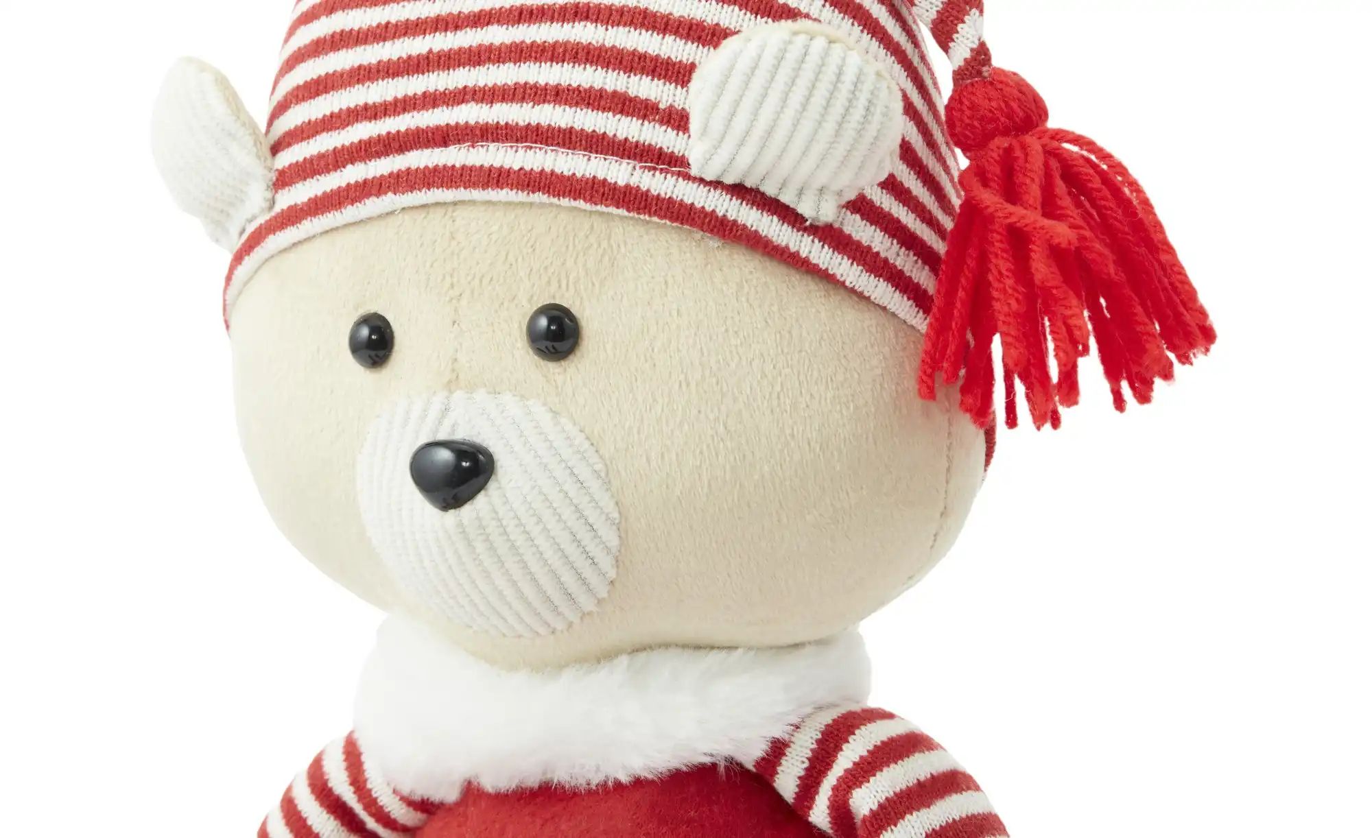 Thumbnail - HOME STORY Weihnachtsfigur Bär   ¦ rot ¦ Polyester,Sand,Kunststoff ¦ Maße (cm): B: 12 H: 60 Weihnachten - Höffner