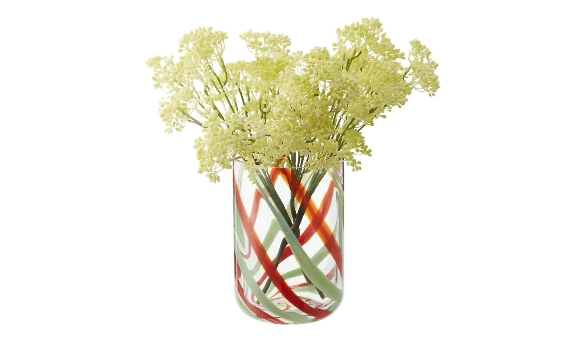 HOME STORY Vase   ¦ mehrfarbig ¦ Glas ¦ Maße (cm): H: 19  Ø: 13.5 Accessoir günstig online kaufen
