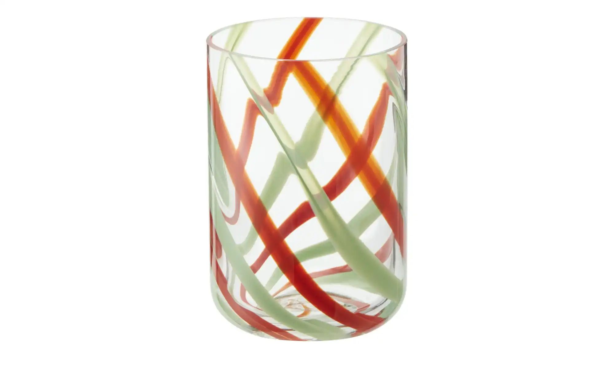 HOME STORY Vase   ¦ mehrfarbig ¦ Glas ¦ Maße (cm): H: 19  Ø: 13.5 Accessoir günstig online kaufen