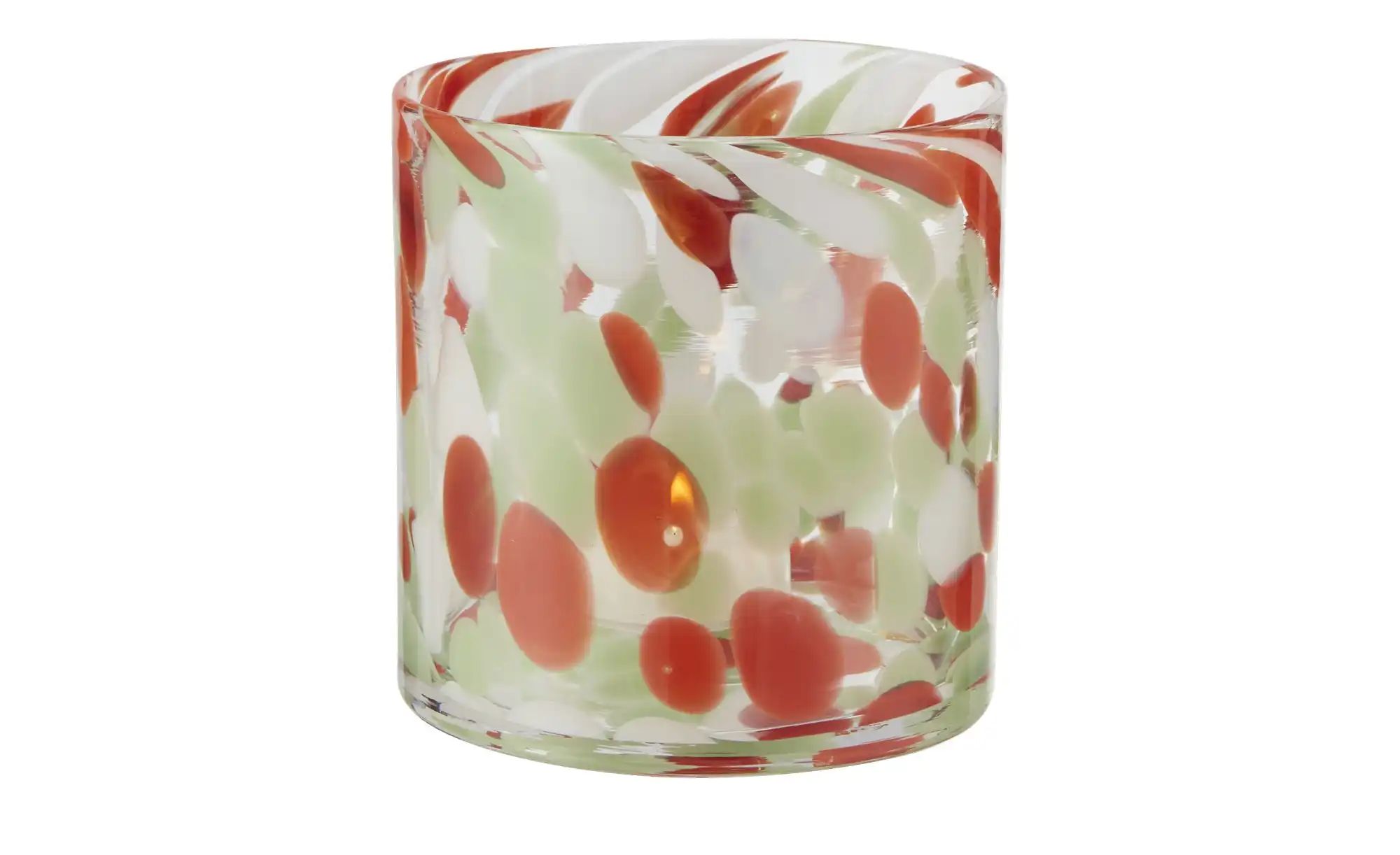 HOME STORY Teelichtglas   ¦ mehrfarbig ¦ Glas ¦ Maße (cm): H: 10  Ø: 10 Acc günstig online kaufen