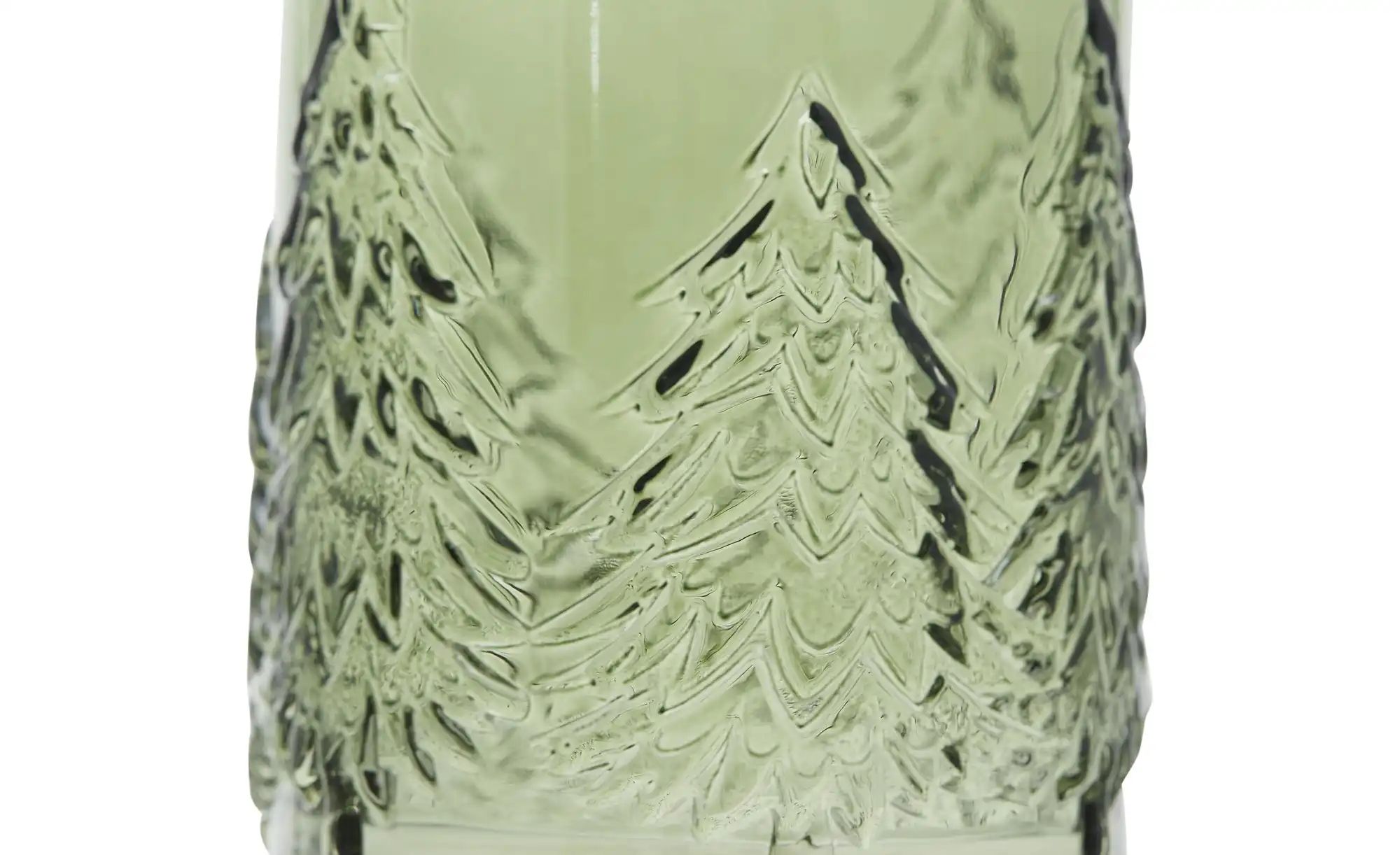 Thumbnail - HOME STORY Windlicht Tanne ¦ grün ¦ Glas ¦ Maße (cm): H: 13 Ø: 11.5 Weihnachten - Höffner