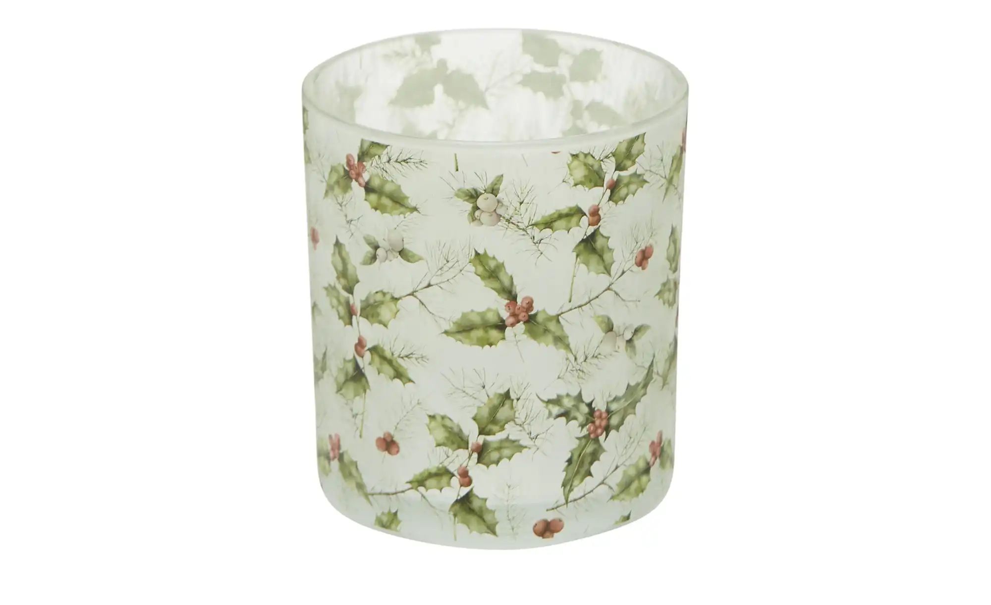 HOME STORY Teelichthalter   ¦ grün ¦ Glas ¦ Maße (cm): H: 9  Ø: 8 Weihnacht günstig online kaufen