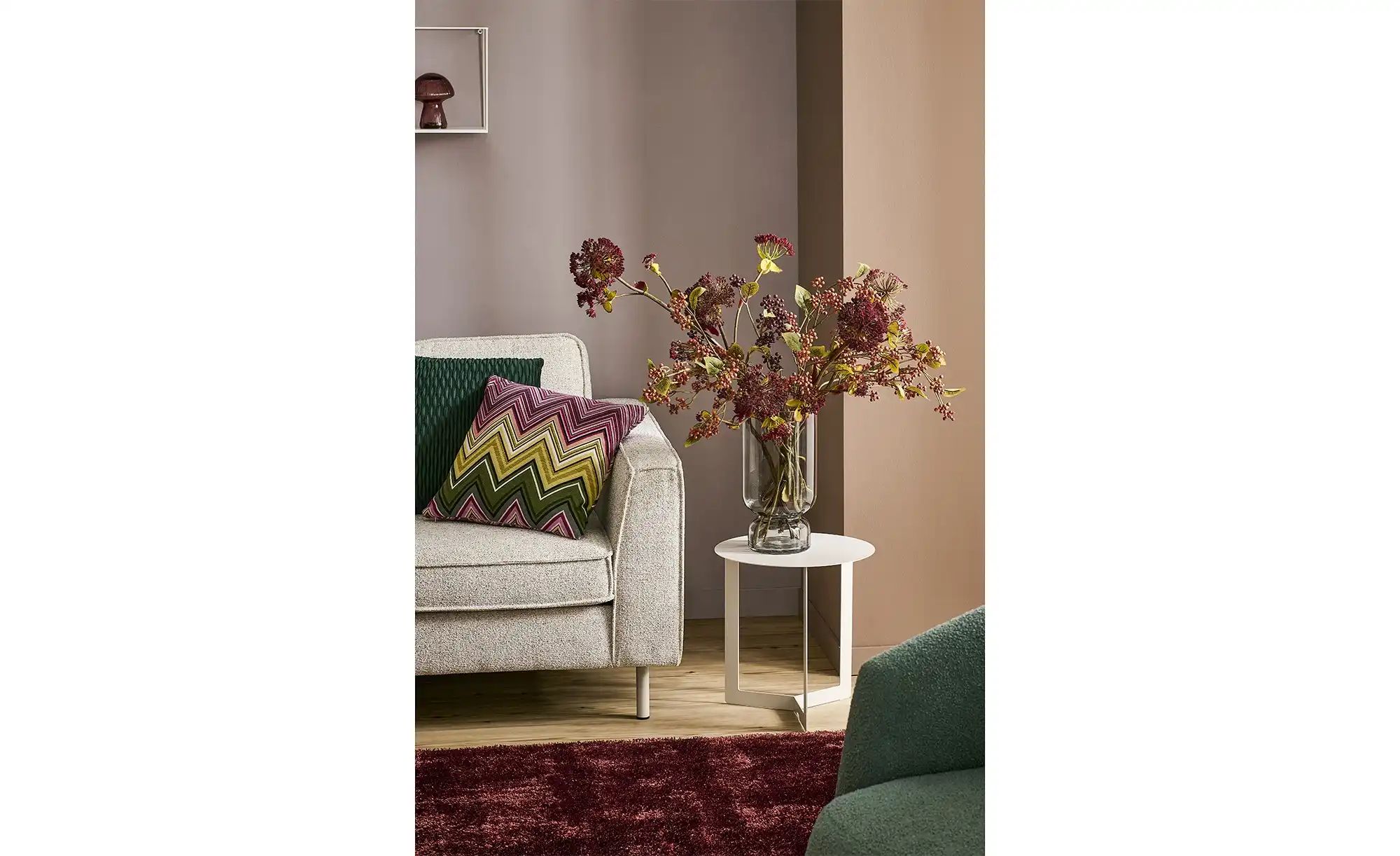 HOME STORY Vase   ¦ grau ¦ Glas ¦ Maße (cm): H: 34  Ø: 18 Weihnachten - Höf günstig online kaufen