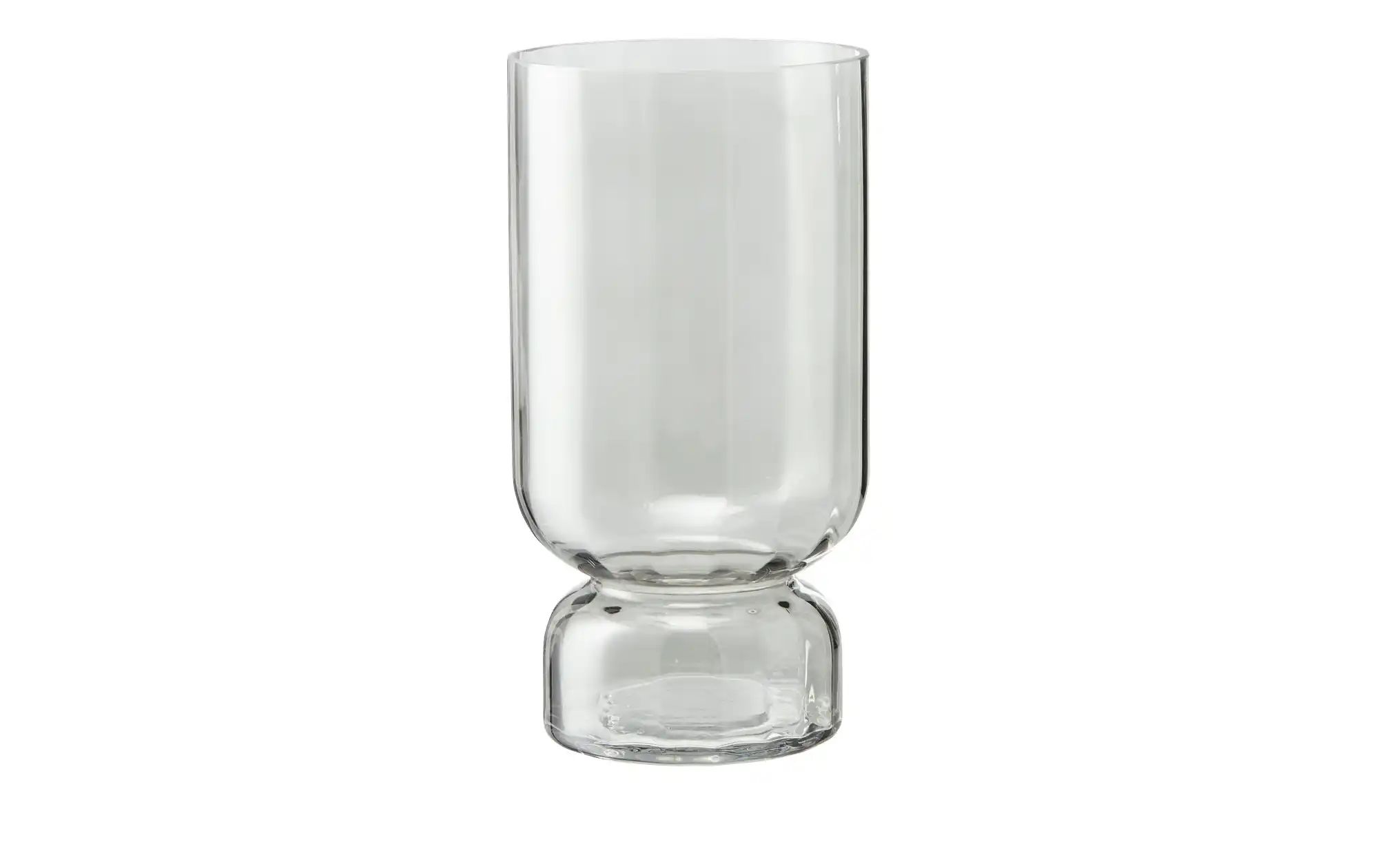 HOME STORY Vase   ¦ grau ¦ Glas ¦ Maße (cm): H: 34  Ø: 18 Accessoires > Vas günstig online kaufen