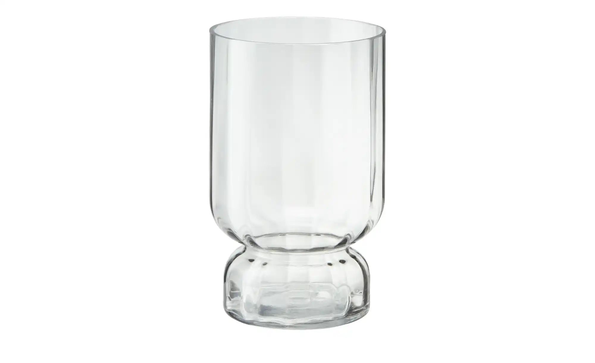 HOME STORY Vase   ¦ grau ¦ Glas ¦ Maße (cm): H: 25  Ø: 15.5 Accessoires > V günstig online kaufen