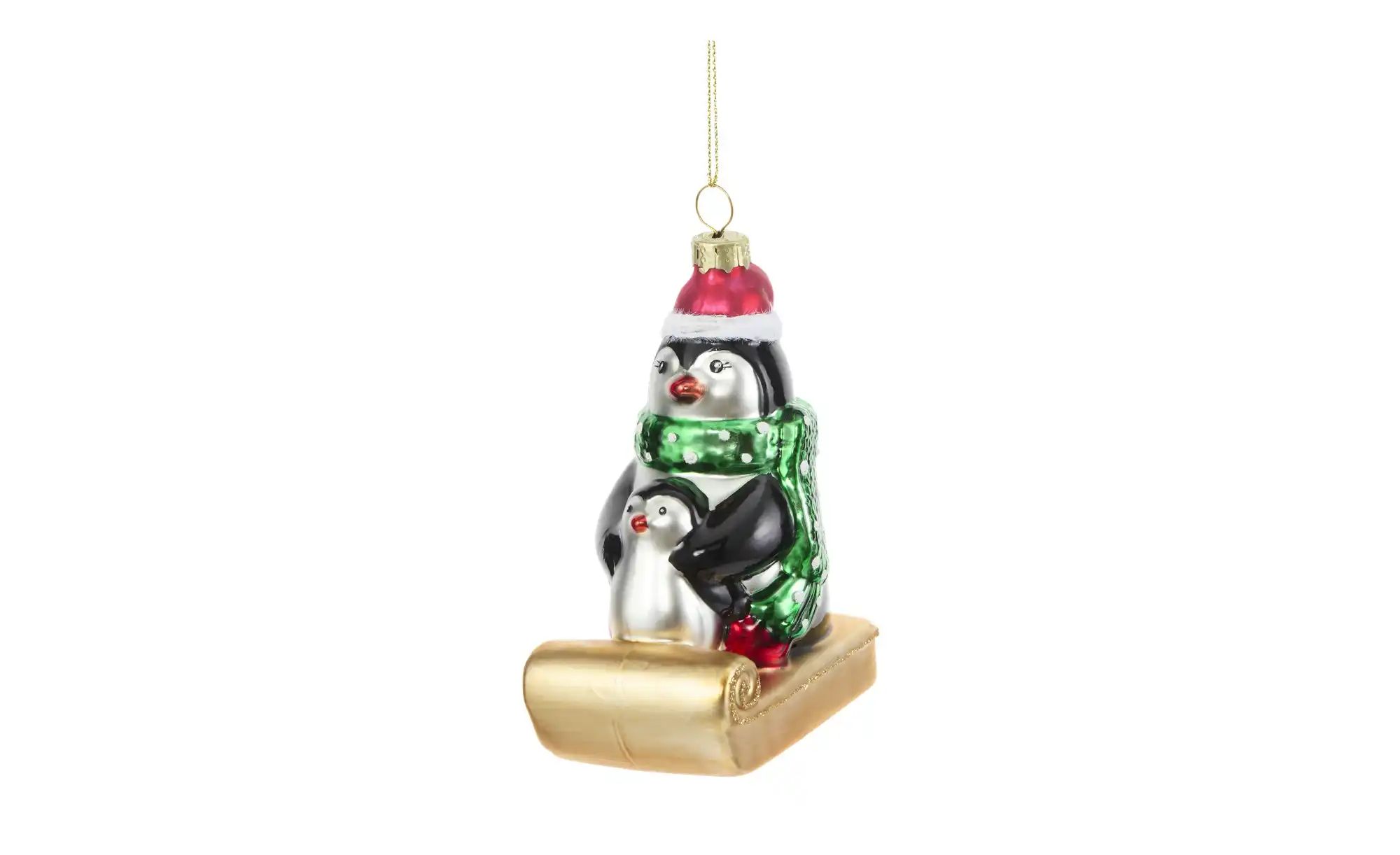 Thumbnail - HOME STORY Weihnachtsbaumschmuck Pinguine ¦ Glas,Aluminium ¦ Maße (cm): B: 7,8 H: 11,3 T: 5.3 Weihnachten - Höffner