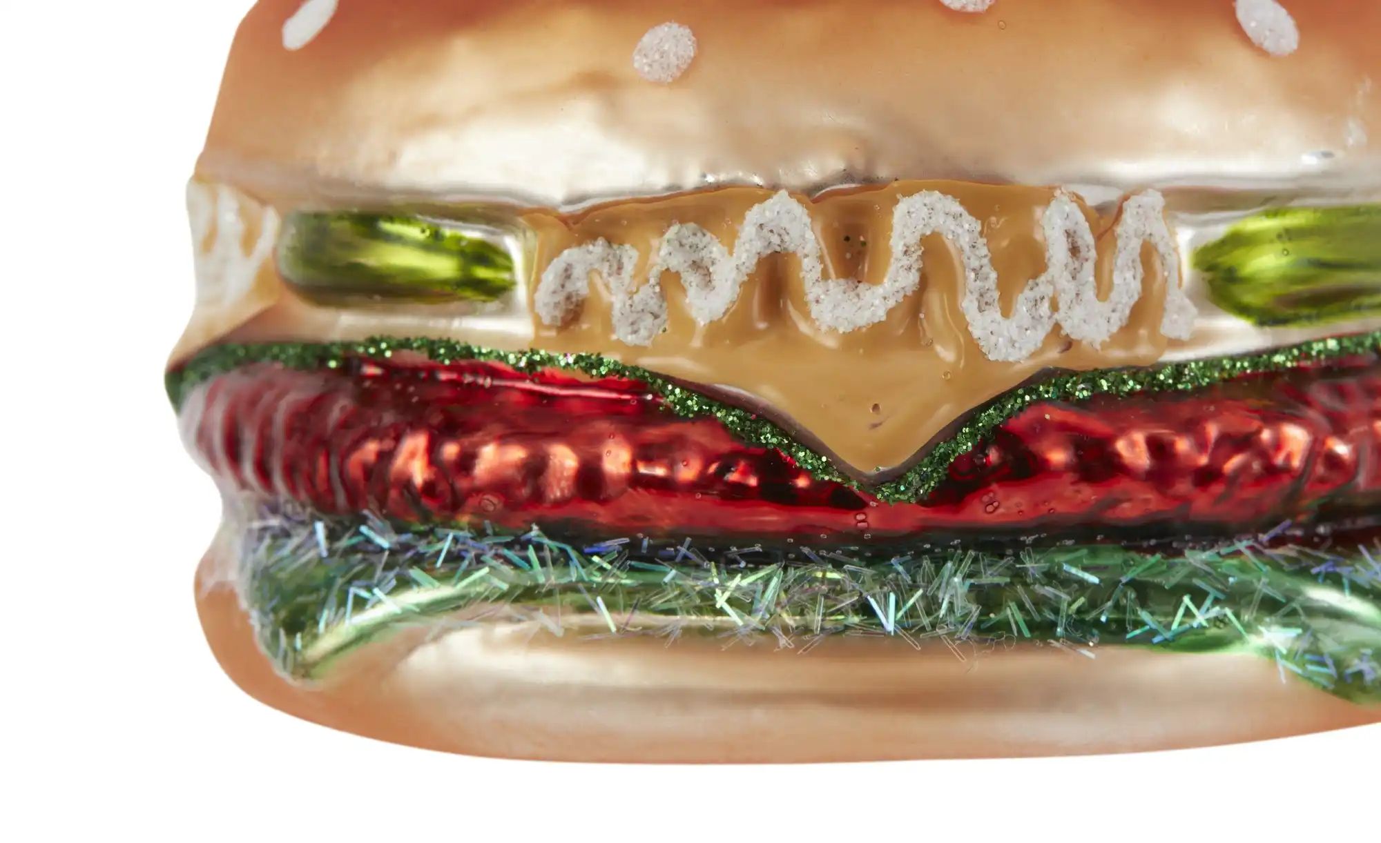 Thumbnail - HOME STORY Weihnachtsbaumschmuck Burger ¦ braun ¦ Glas,Aluminium ¦ Maße (cm): B: 8 H: 6 T: 8.0 Weihnachten - Höffner