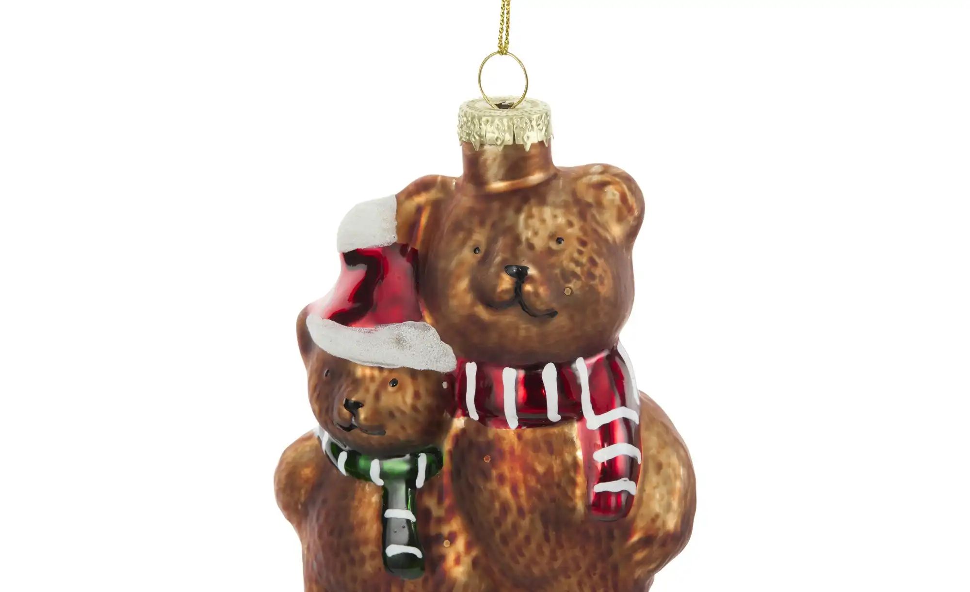 Thumbnail - HOME STORY Weihnachtsbaumschmuck Bär ¦ braun ¦ Glas ¦ Maße (cm): B: 7,7 H: 11 T: 4.5 Weihnachten - Höffner