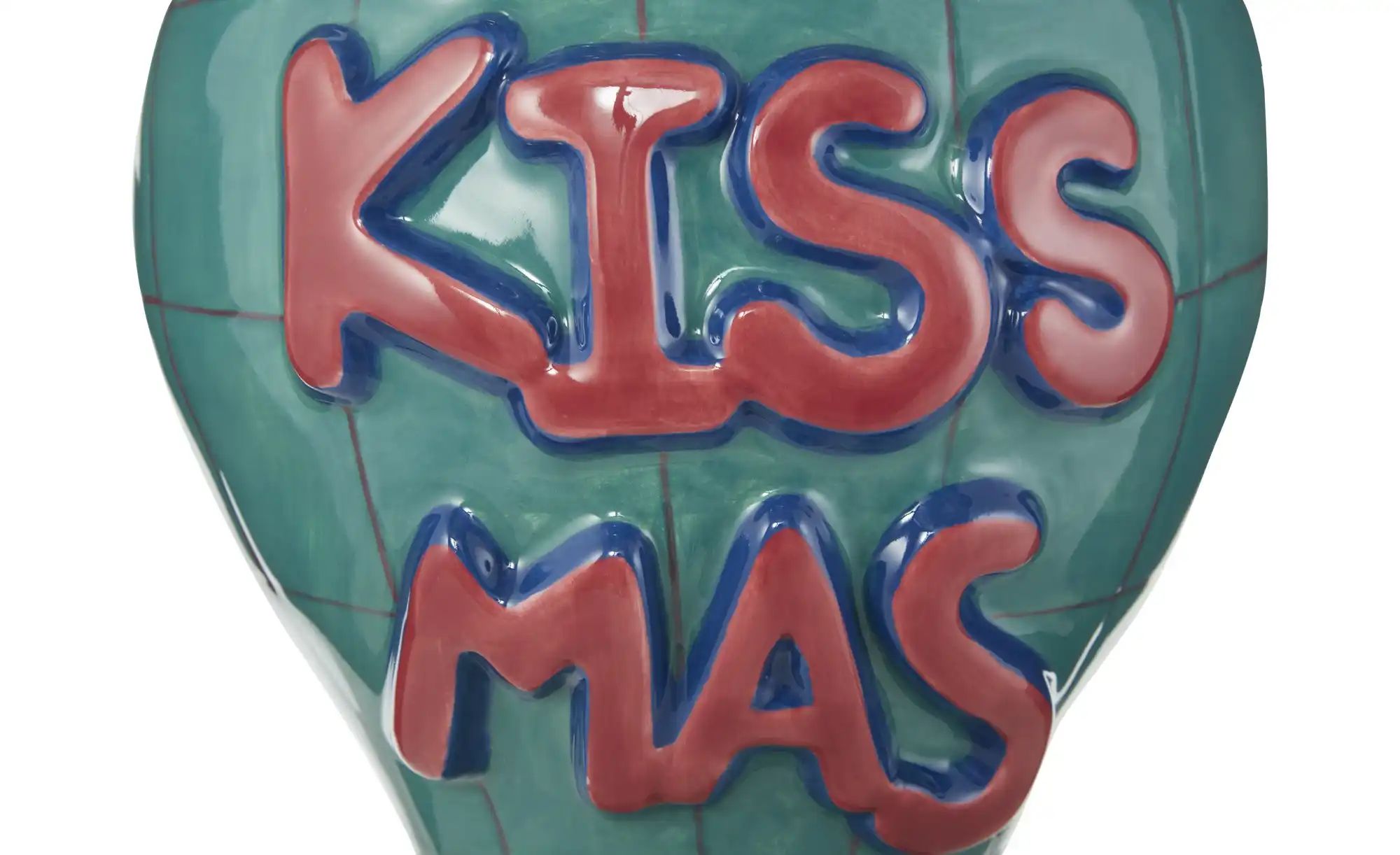 HOME STORY Vase Kissmas   ¦ blau ¦ Dolomite ¦ Maße (cm): B: 19,1 H: 29,3 T: günstig online kaufen