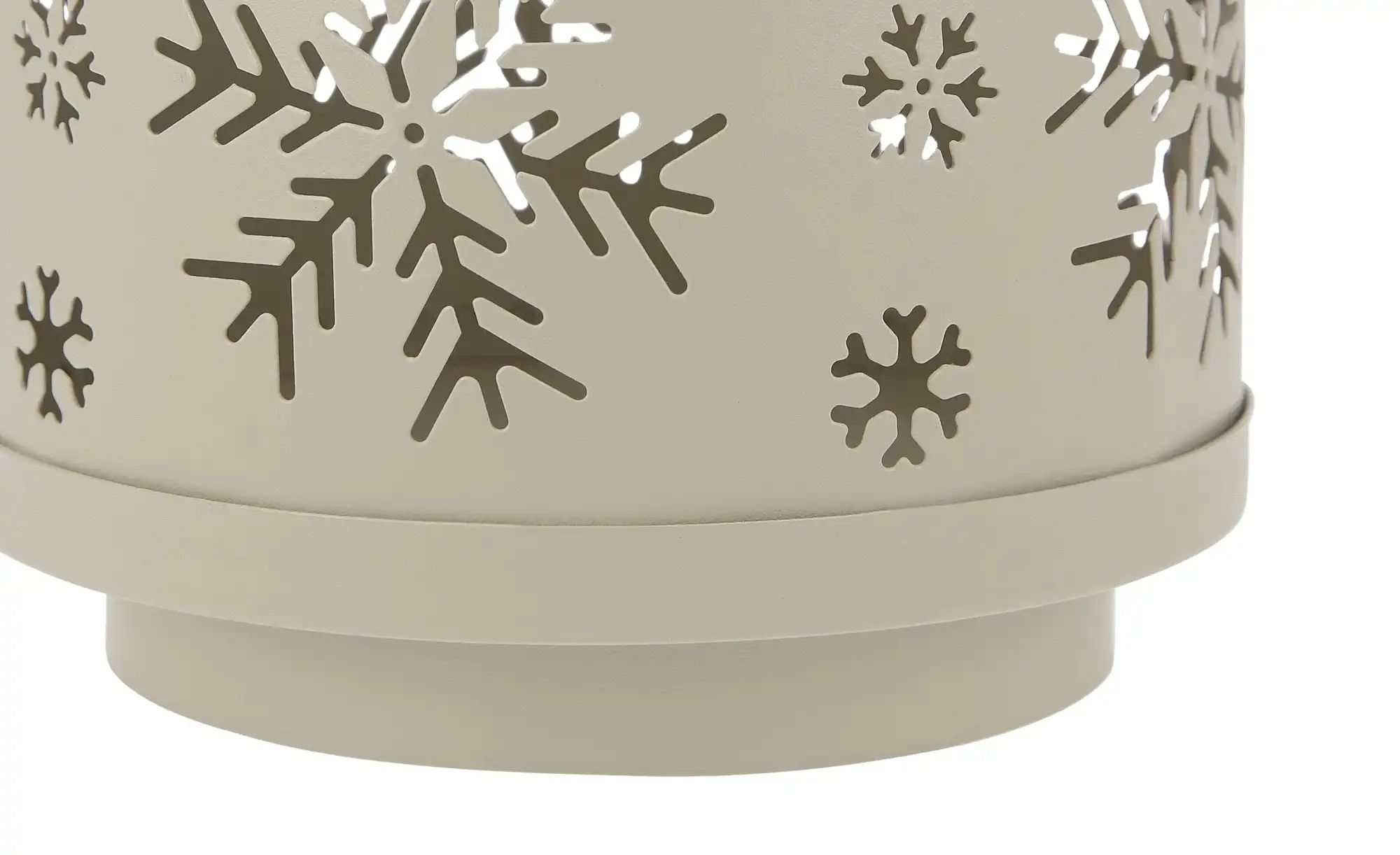 Thumbnail - Laterne mit Sternen   ¦ creme ¦ Eisen ¦ Maße (cm): H: 19  Ø: 13 Accessoires > Kerzen & Kerzenständer - Höffner