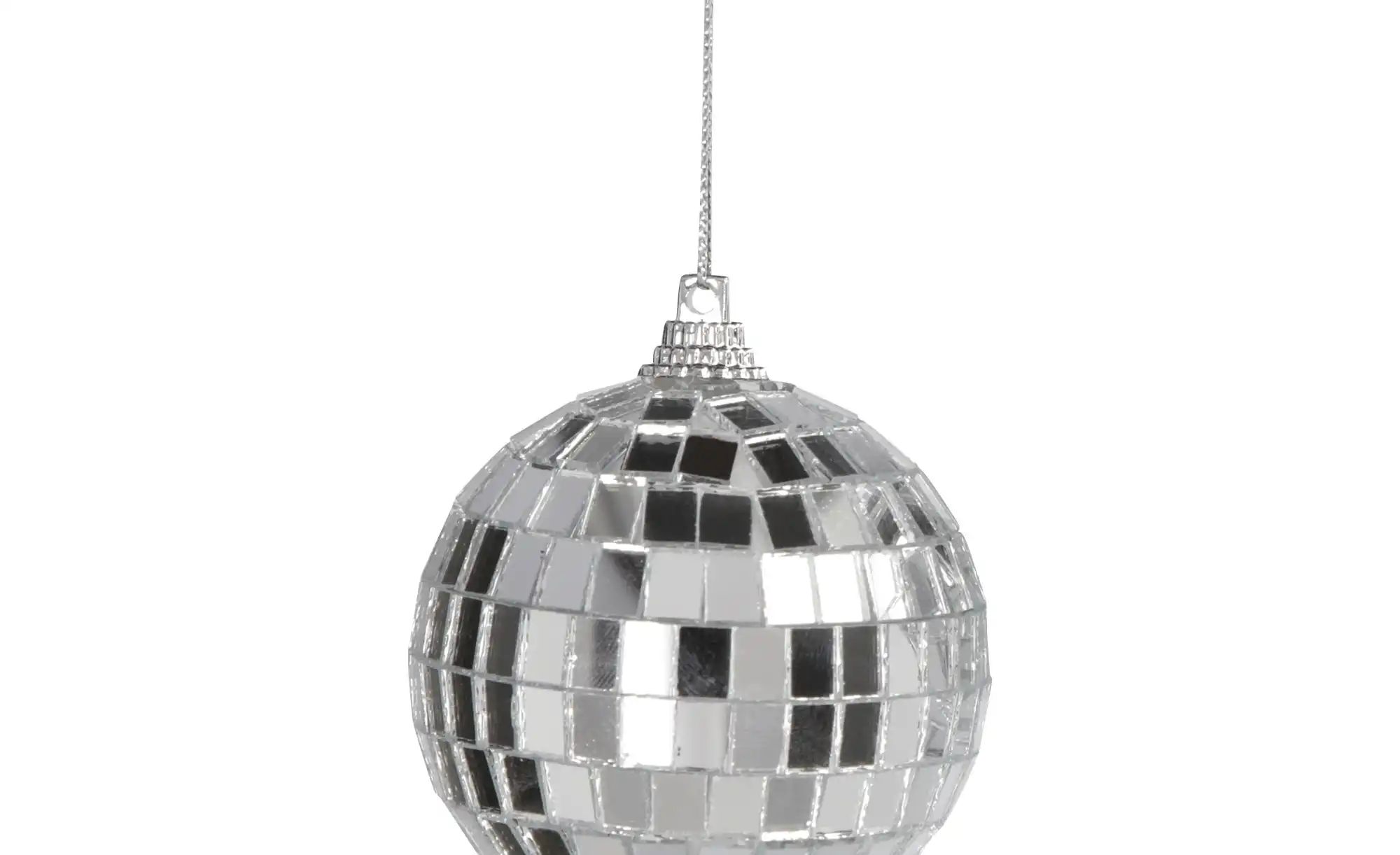 Thumbnail - Anhänger Discokugeln   ¦ silber ¦ Kunststoff Ø: 6 Weihnachten - Höffner