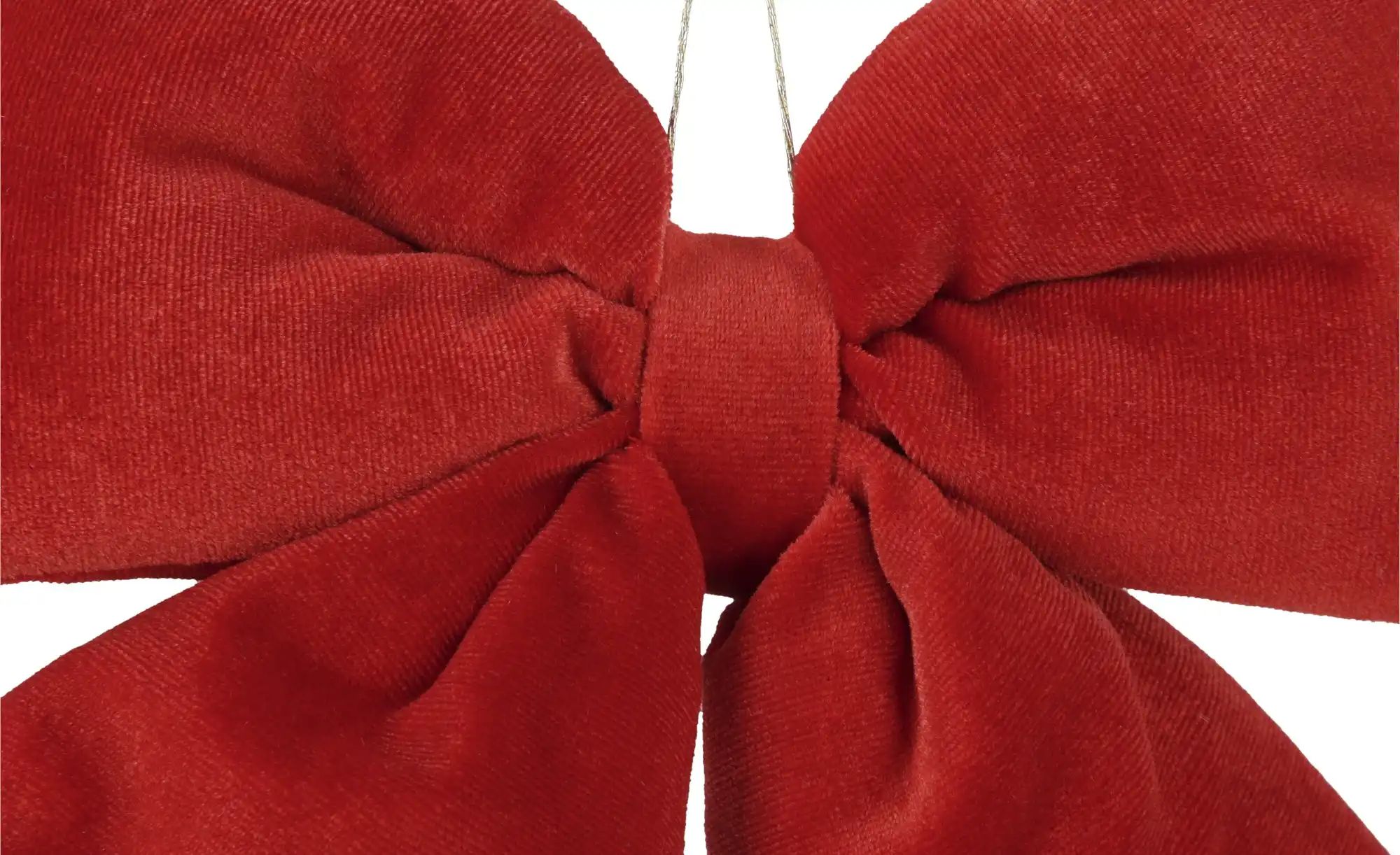 Thumbnail - Anhänger Schleife ¦ rot ¦ Polyester ¦ Maße (cm): B: 20 H: 23 Weihnachten - Höffner