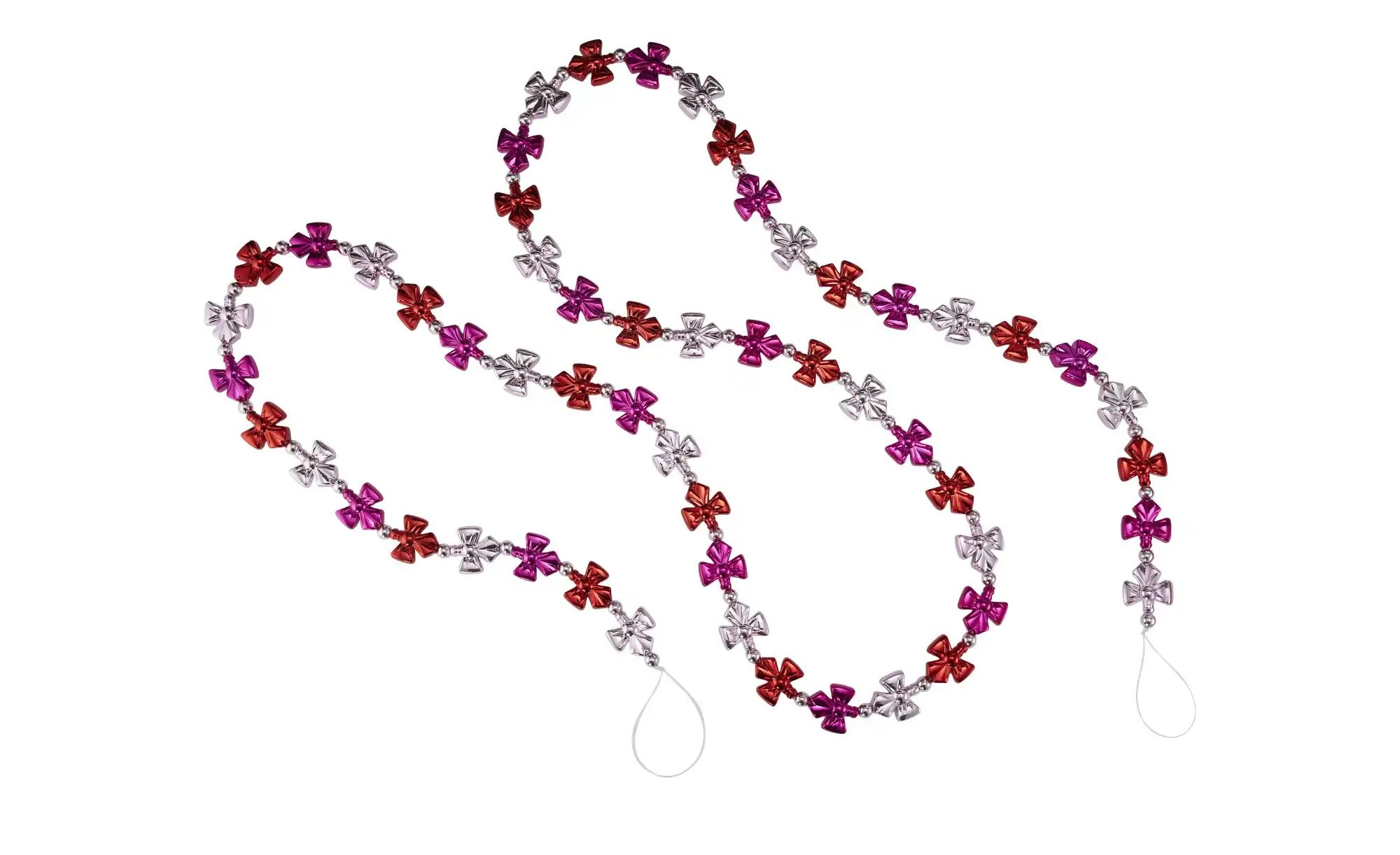 Thumbnail - Girlande mit Schleifen   ¦ rosa/pink ¦ Kunststoff Weihnachten - Höffner