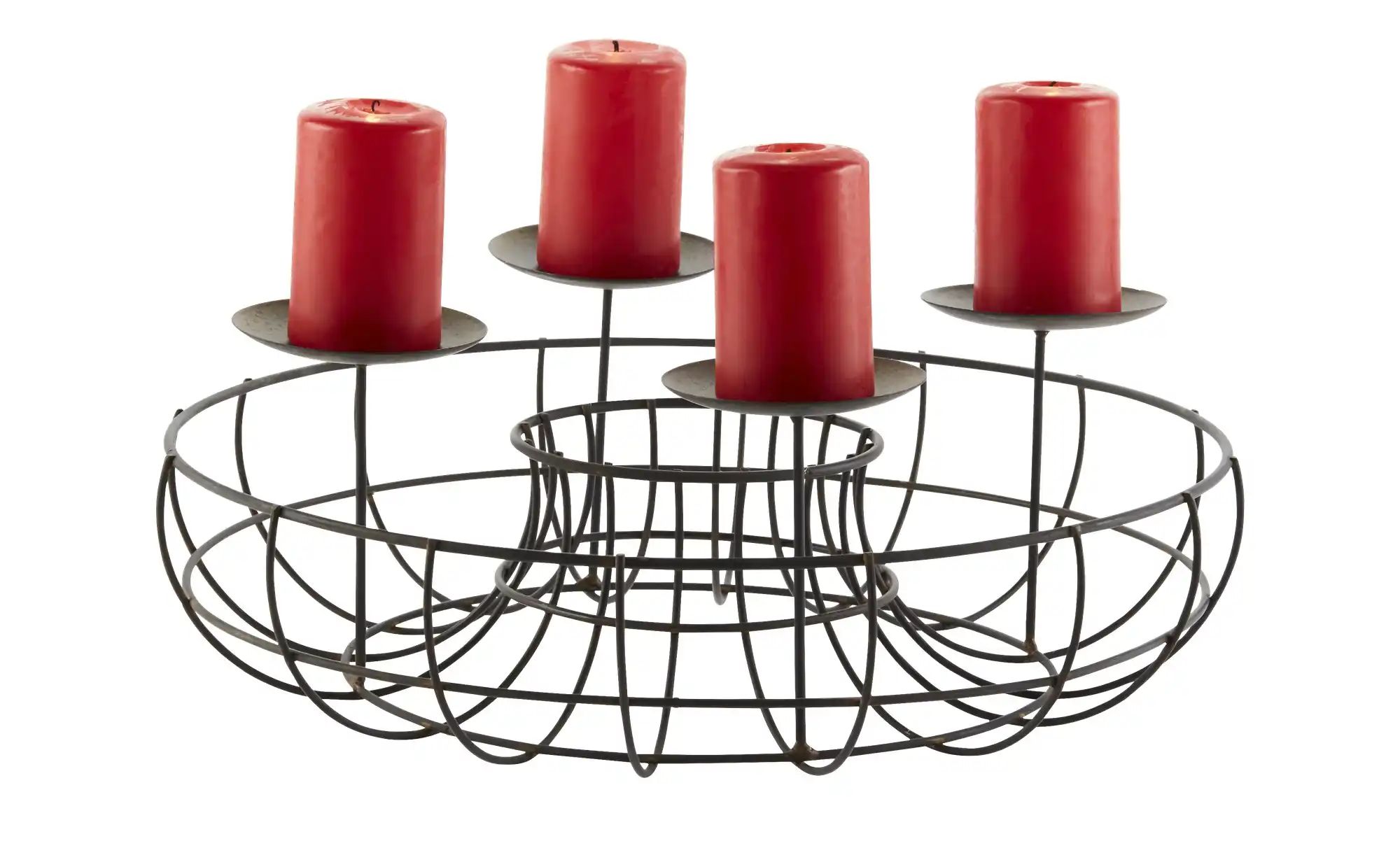 Thumbnail - HOME STORY Adventskerzenhalter ¦ Metall ¦ Maße (cm): H: 12 Ø: 35 Weihnachten - Höffner