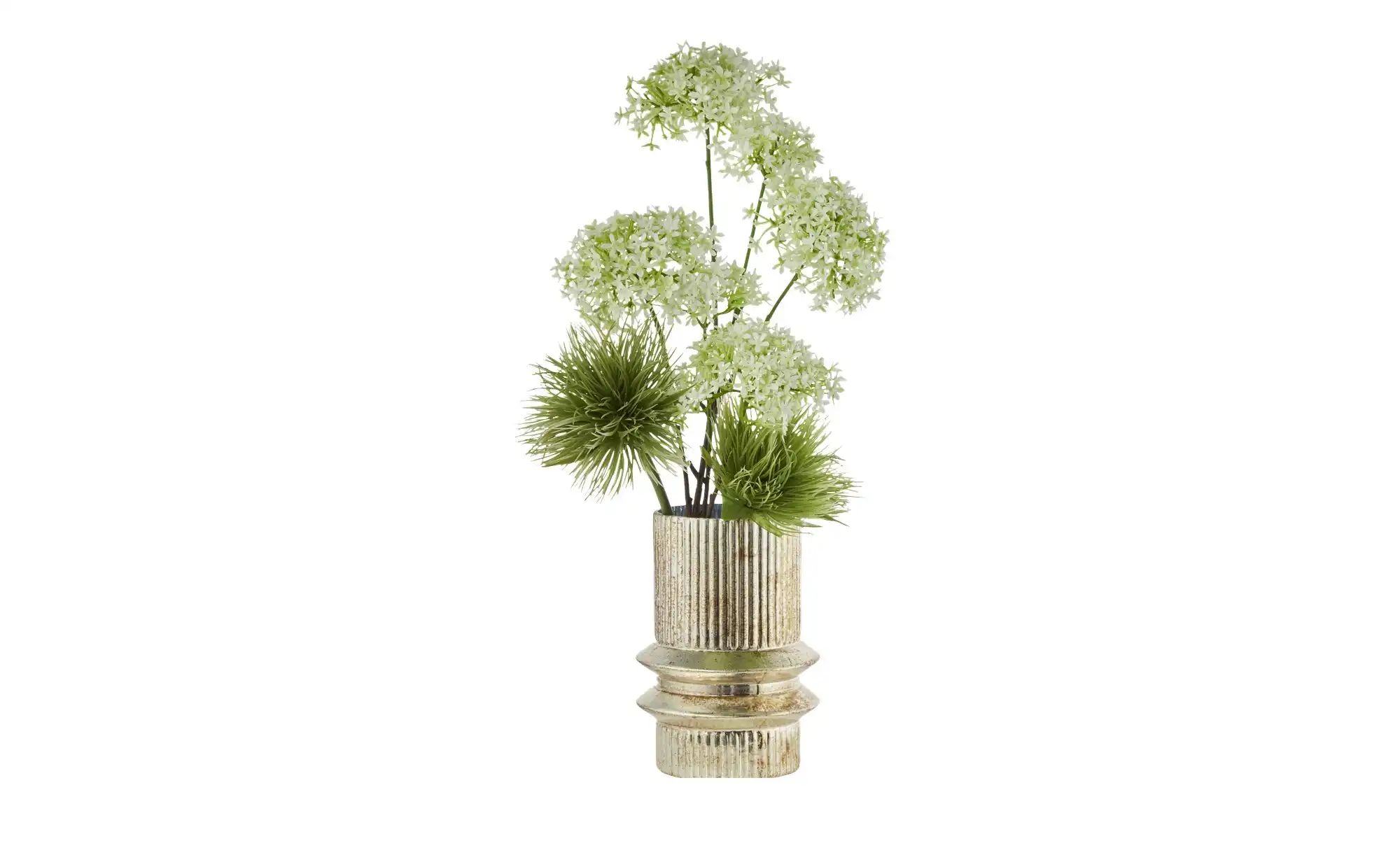 HOME STORY Vase   ¦ gold ¦ Glas ¦ Maße (cm): H: 21  Ø: 14.5 Accessoires > V günstig online kaufen