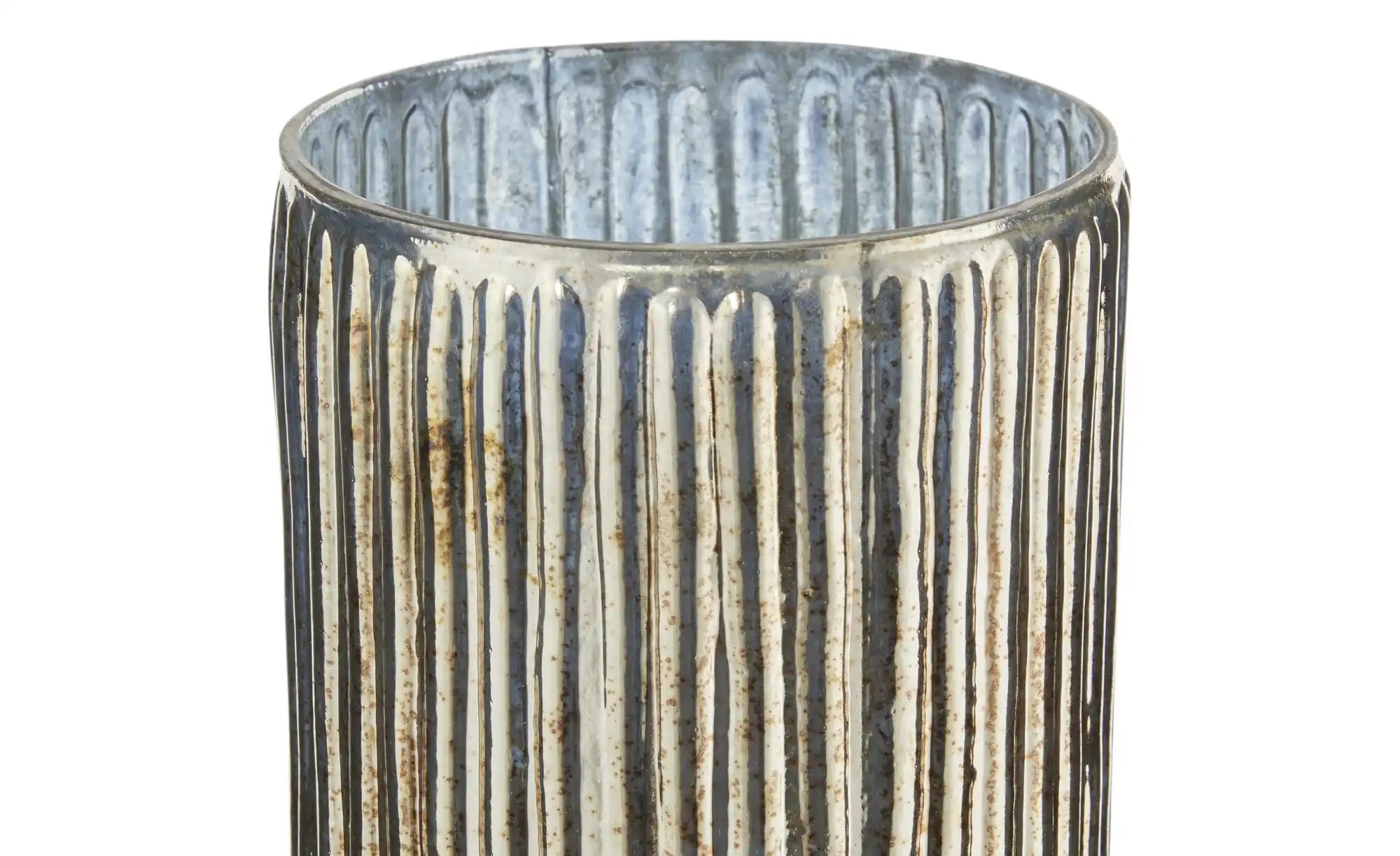 HOME STORY Vase   ¦ gold ¦ Glas ¦ Maße (cm): H: 18  Ø: 11 Accessoires > Vas günstig online kaufen
