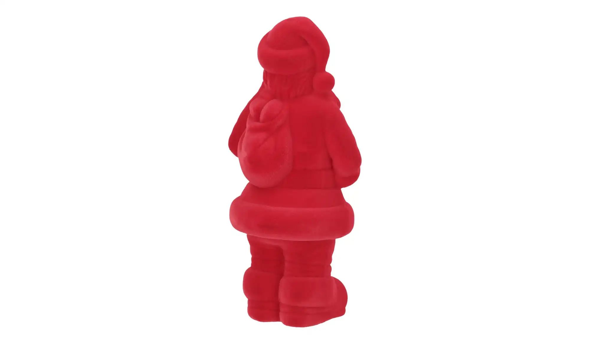 Deko Figur Weihnachtsmann   ¦ rot ¦ Kunststoff,Polyester ¦ Maße (cm): H: 30 günstig online kaufen